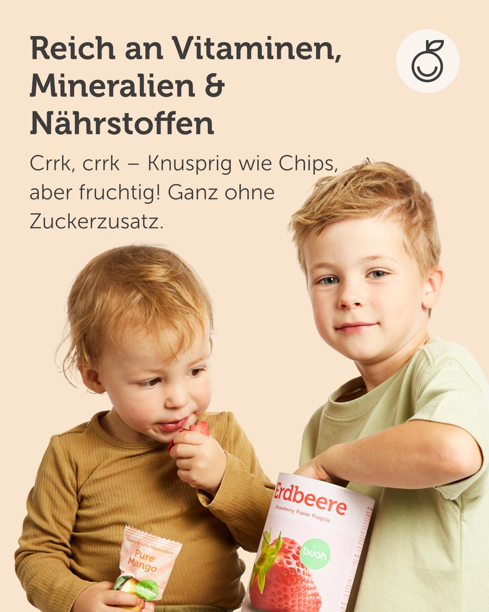 BUAH® Gefriergetrocknete Früchte Probierset | Perfekter Snack aus knusprigen Fruchtchips | Süßigkeiten Alternative ohne Zuckerzusatz, Toppings für Porridge | Vegan Glutenfrei