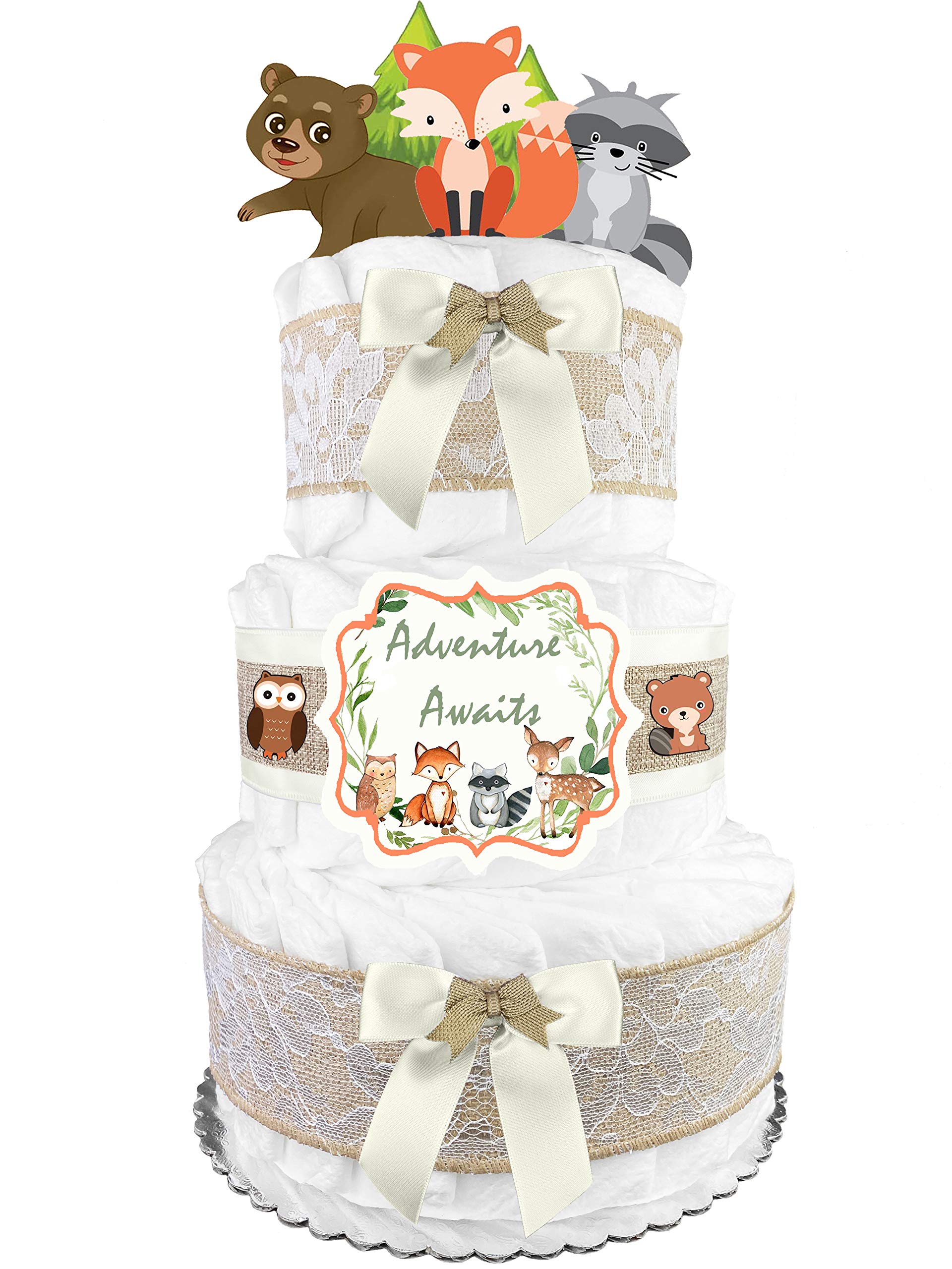 Buy Gender Neutral Baby Gift Woodland Creatures Diaper Cake