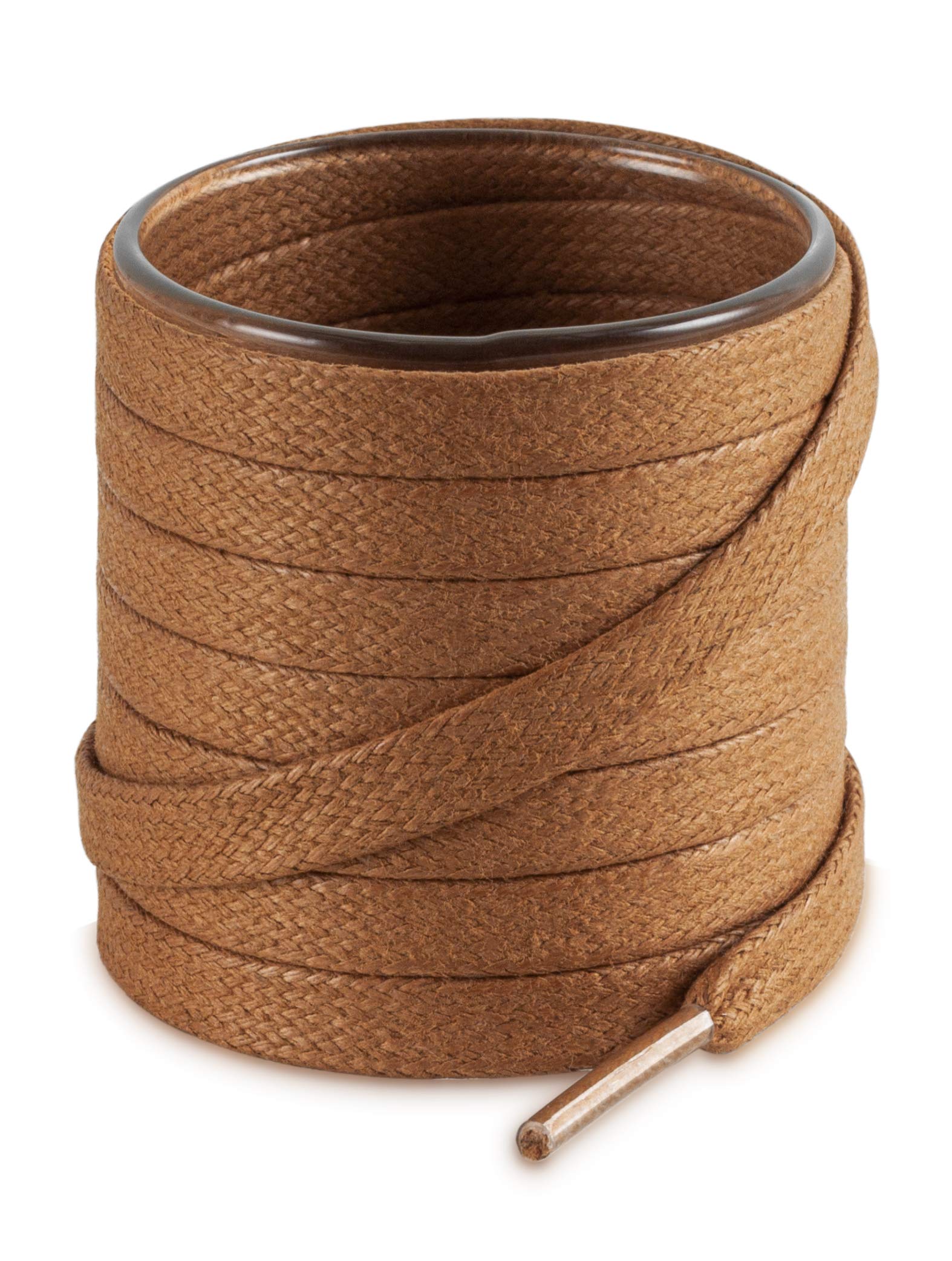 ShoemateFlat Waxed Cotton Shoe Laces for Boots & Dress Shoes, Shoe Strings