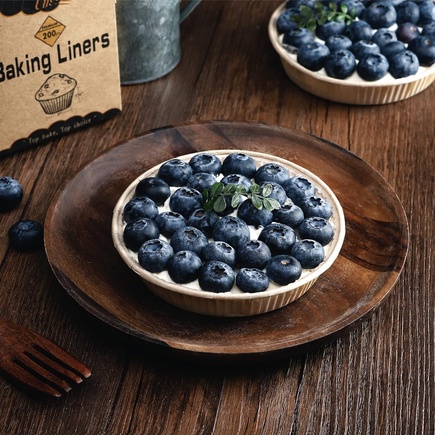 Bake Choice Mini-Kuchenformen aus Papier zum Backen, Mini-Kuchenformen, 10,2 cm, antihaftbeschichtet, Einweg-Quiche-Backform, ofenfest, mikrowellengeeignet, 200 Stück