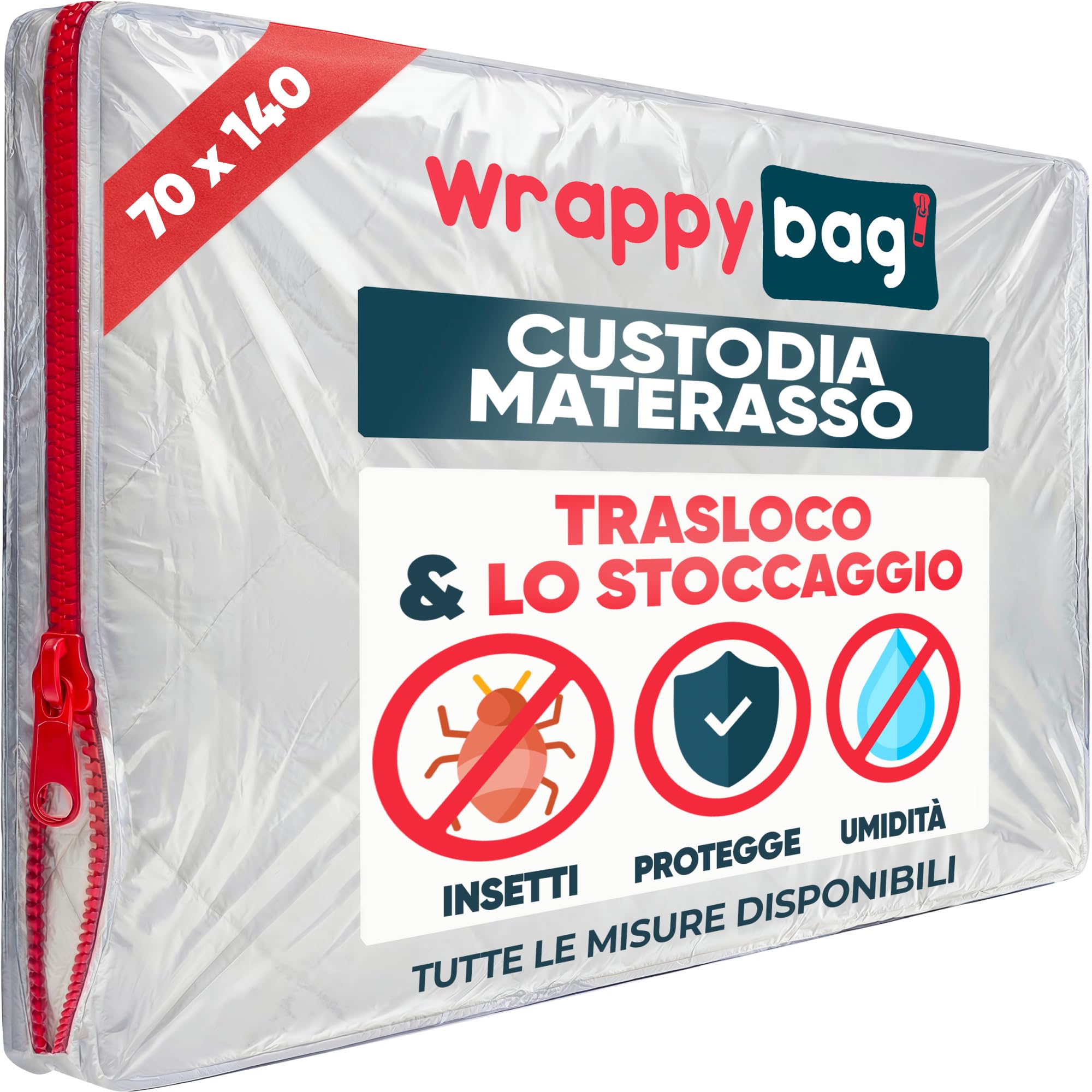 Coprimaterasso Impermeabile SGI Per Camper E Cuccetta | 42 X 80 | Morbida Spugna Blu Navy | TPU Senza Vinile