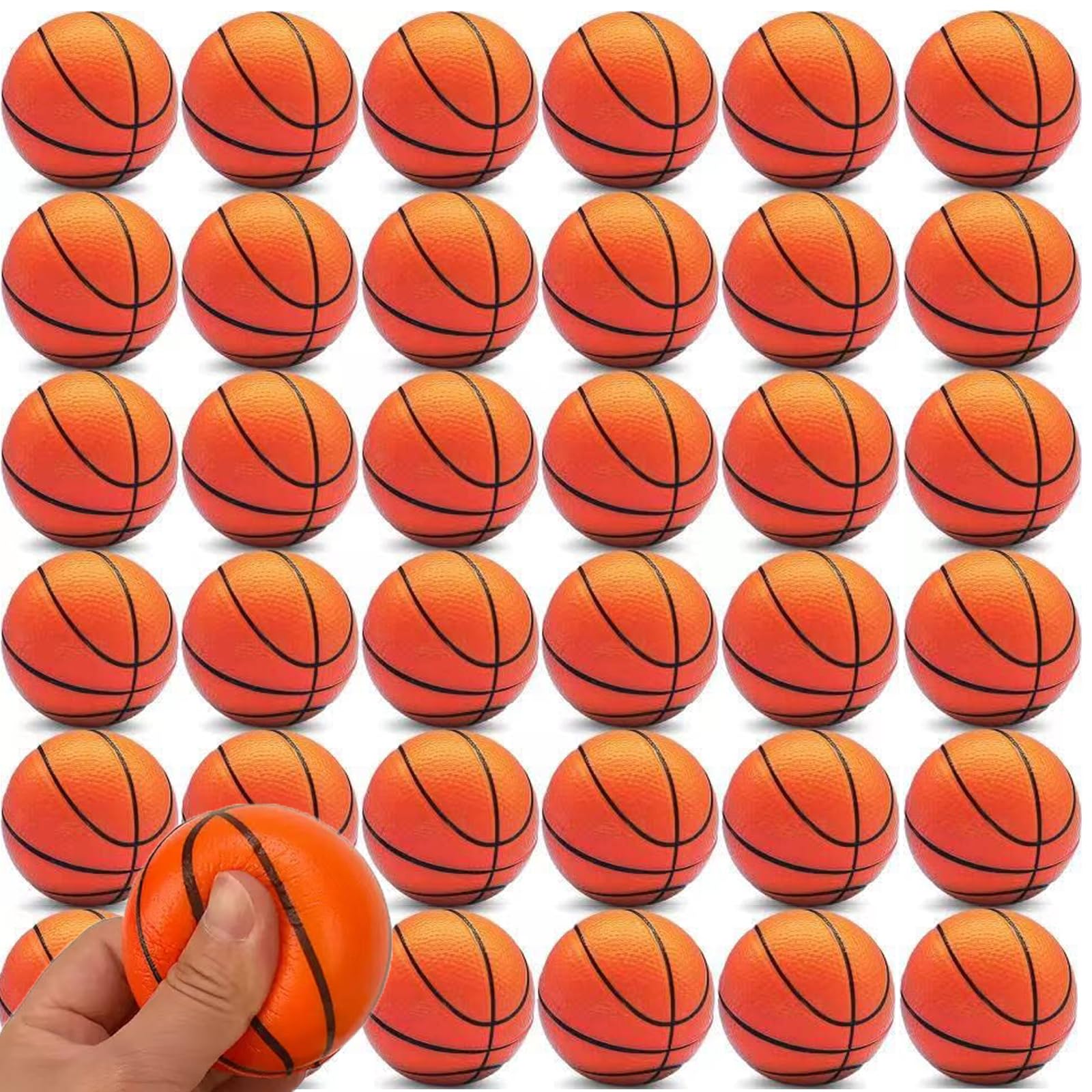 5-100pcs Palla Antistress Mini Pallone da Pallacanestro 5.3CM | palle da basket,palline antistress Bambini Gioco Attività all'Aperto, Sportivi Palline PU, Interni Esterni Feste