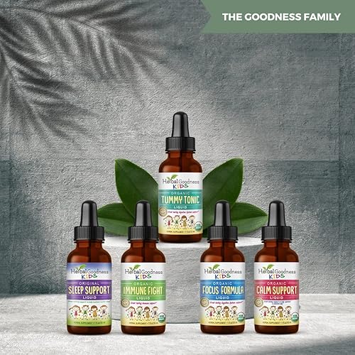 Miniatura 8 de Extracto líquido de apoyo para el sueño para niños apoyo natural para el sueño, relajación y descanso, salud intestinal, vegano, manzanilla, hoja de