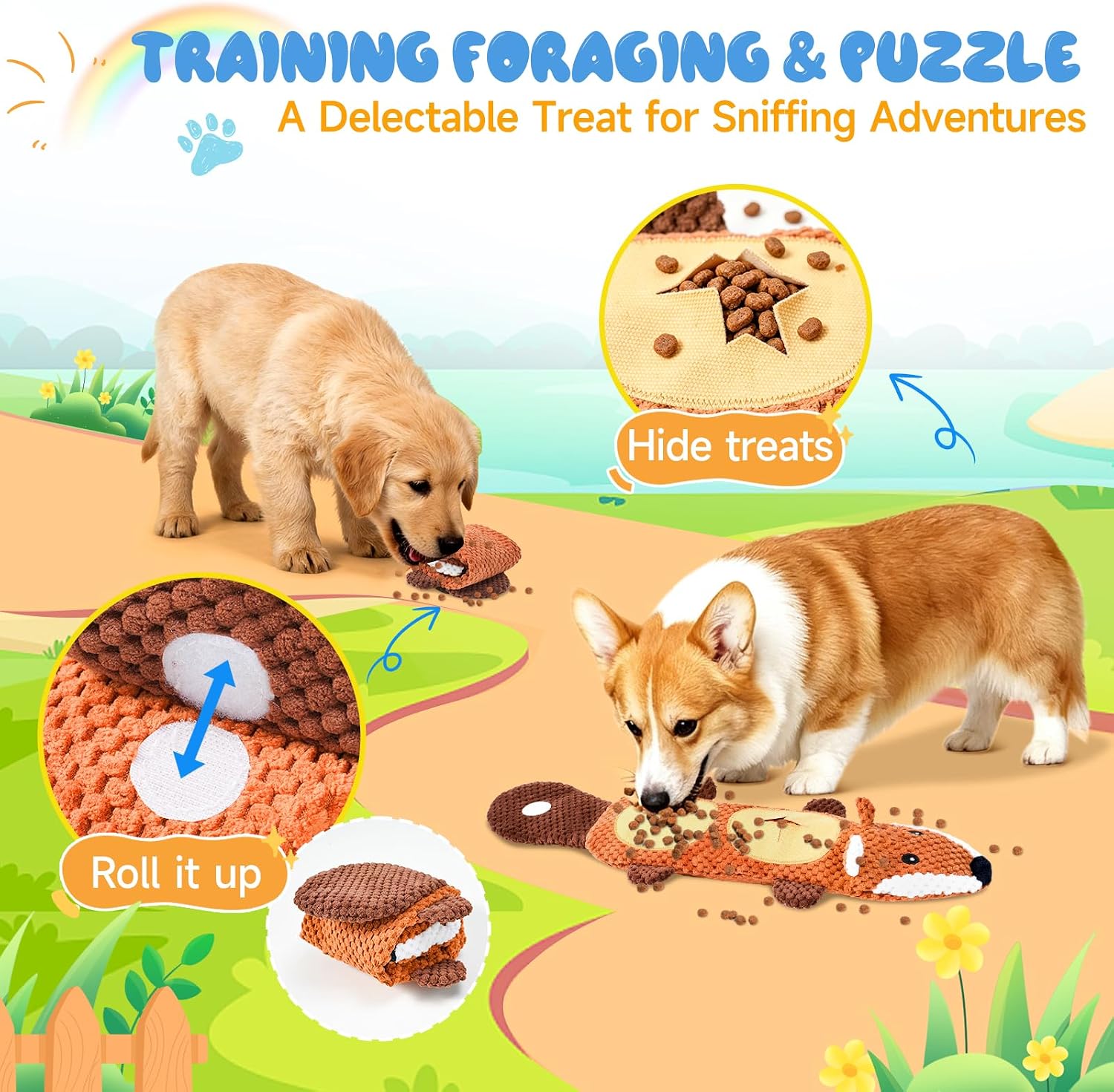 wodoca Dog Toys for Aggressive Chewers 2 Pack, No Stuffing Squeaky Chew Toy for Small Medium Breed, Puppy Teething Interactive Dog Toys to Keep Them Busy image 3