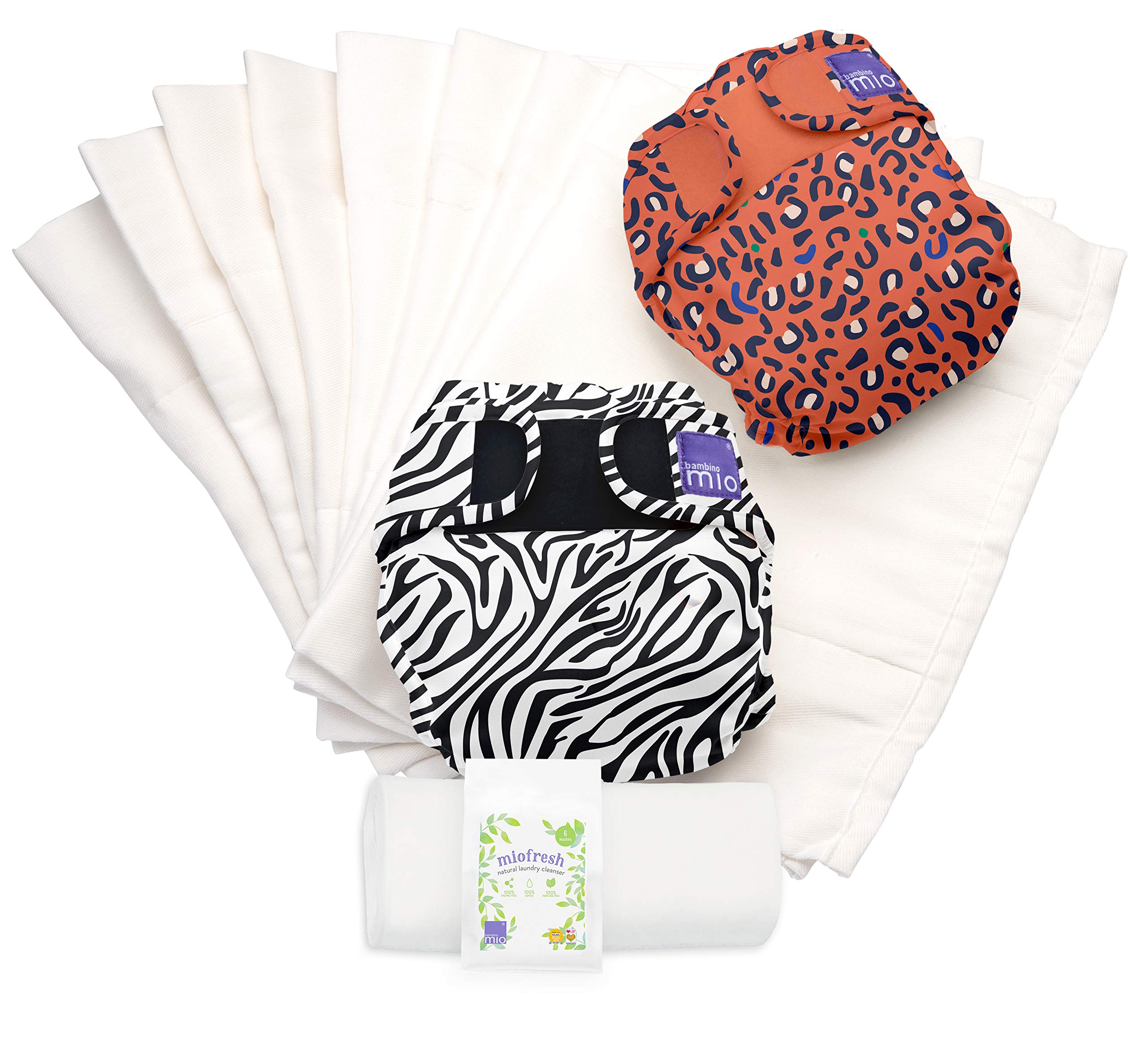 Bambino Mio, mioduo pack de couches lavables de confort, safari en fête a, taille 2 ( 9 kg