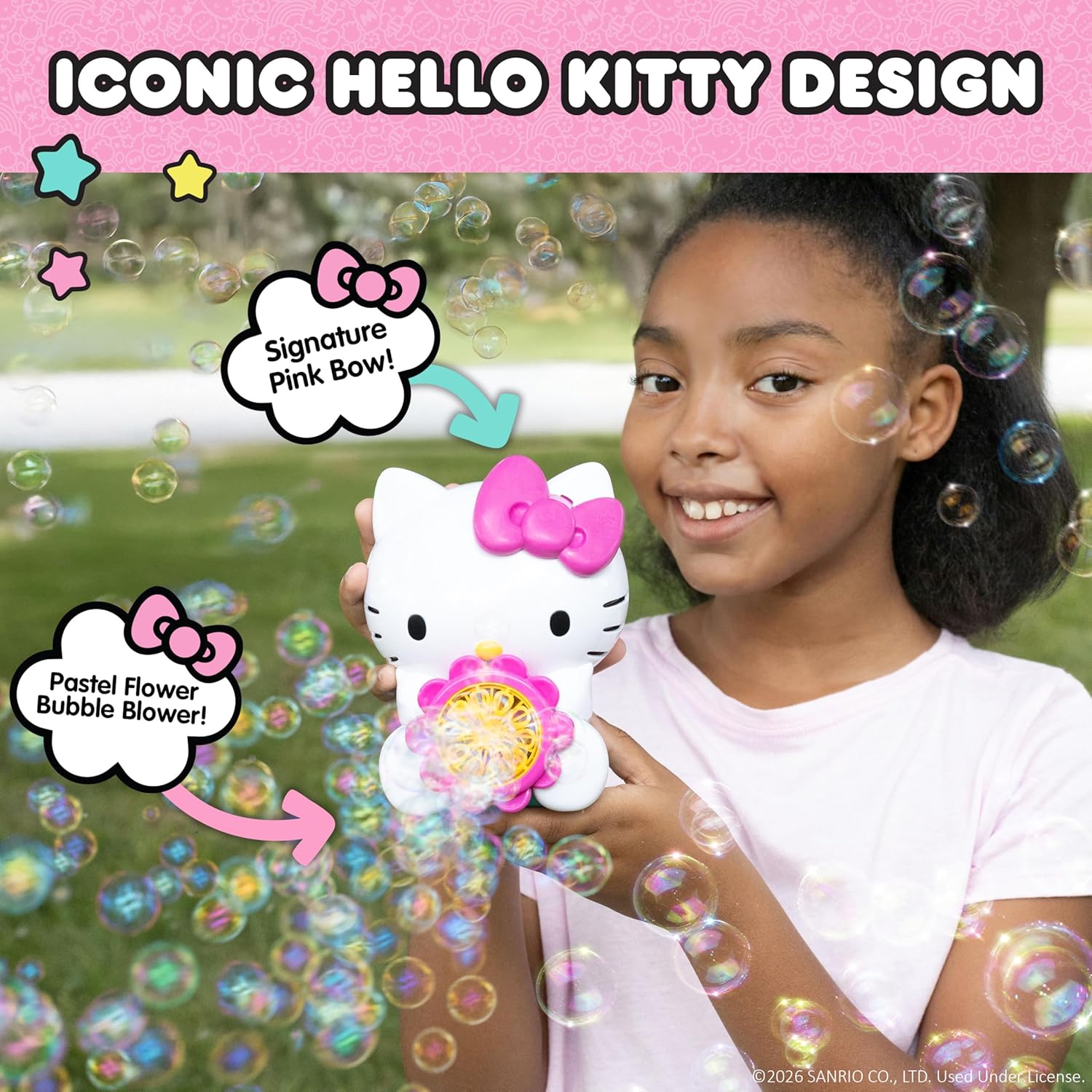 Hello Kitty Flower Pop Bubbler