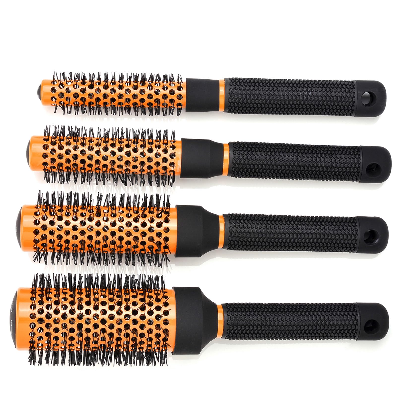 Set di 4 spazzole per capelli professionali da salone | Set di spazzole rotonde per asciugacapelli, per parrucchieri
