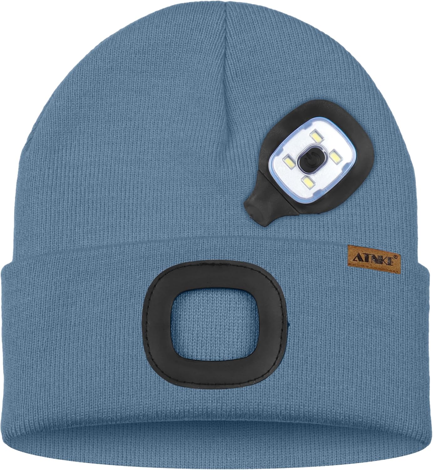 ATNKE Kids LED Lighted Beanie Cap,USB Rechargeable 4 LED Running Headlamp Bright Hat with Light Gifts for Boys and Girls - Image 3