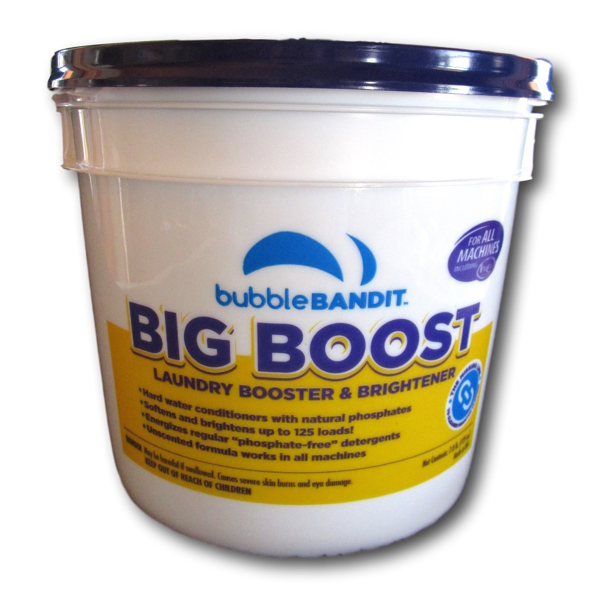 Bubble Bandit BIG BOOST Hard Water Laundry Brightener With Natural Phosphates. 125 Loads in a 7.8 lb