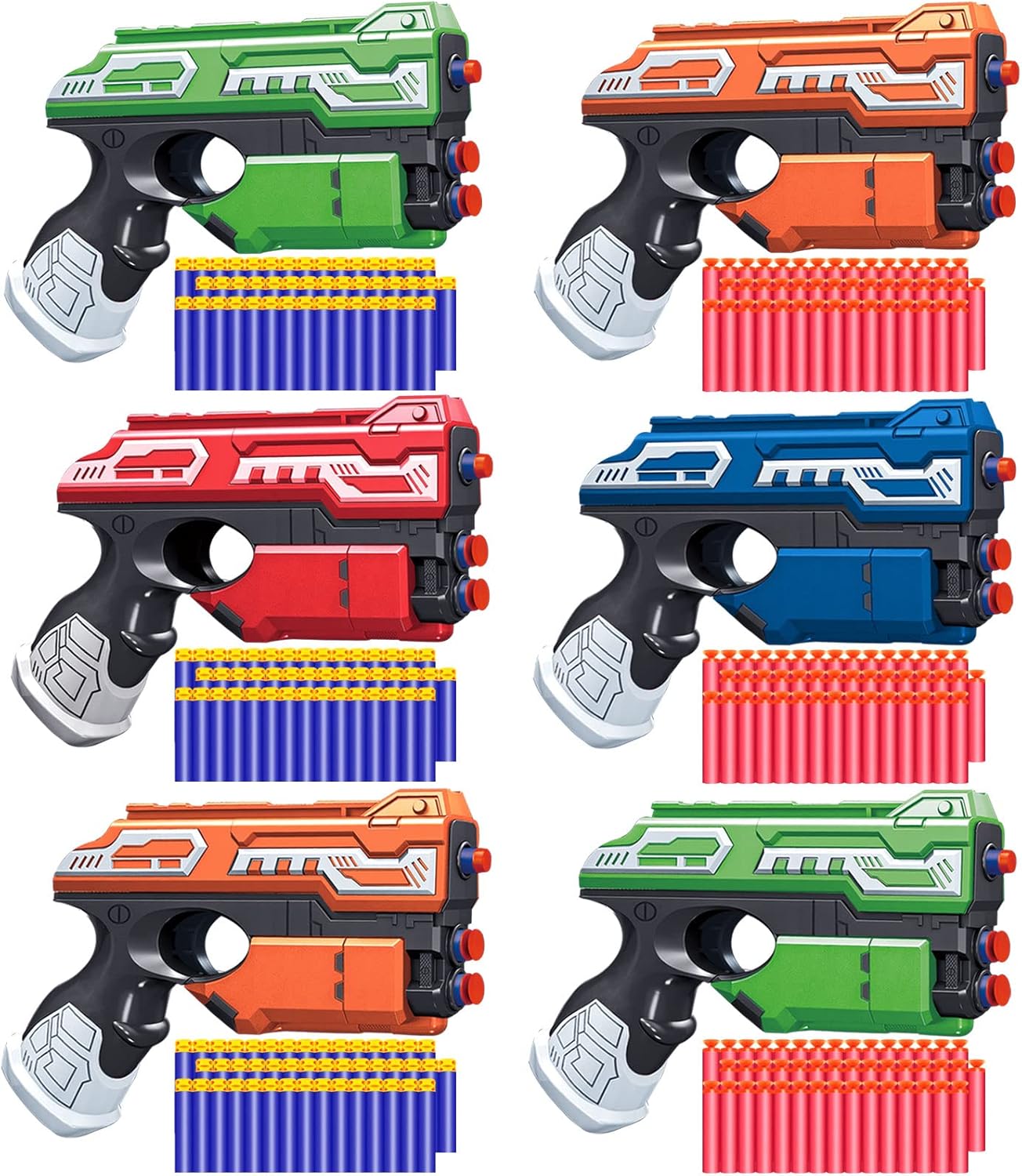 POKONBOY 6 Pack Blaster Toys Guns for 
