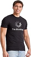 Hanes Men's Essentials Short Sleeve Graphic Tee - Super Soft 100% Cotton Crew Neck T-Shirt for All-Day Comfort