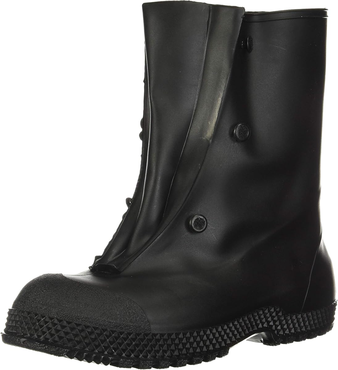 Honeywell Safety 11001-03-MD Servus SuperFit 12" PVC Dual-Compound Men's Overboots, Black & Yellow (11001-Bagged)