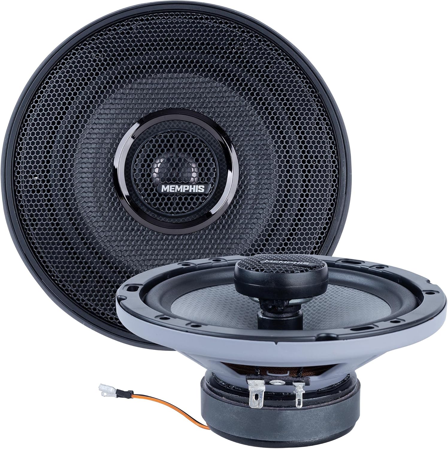 Memphis Audio MS62V 6.5" Convertible Speaker Set with OEMBKT60 Vehicle Specific 6 1/2"" Speaker Adaptors