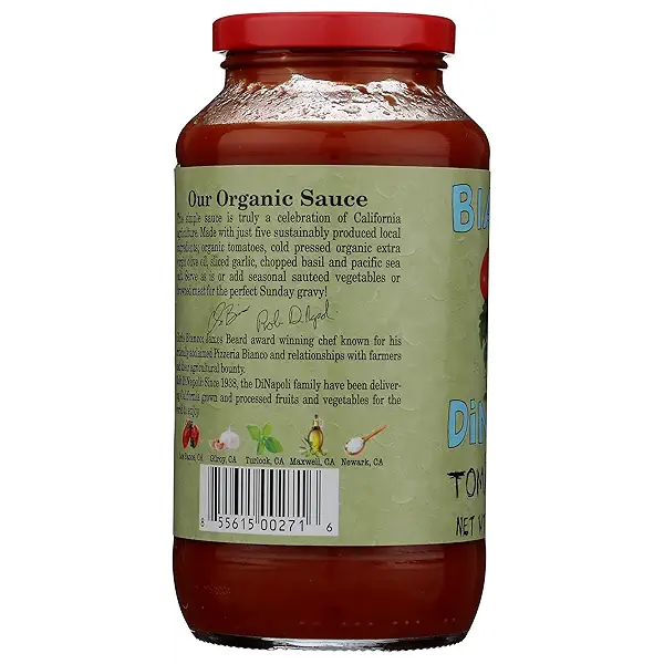 Bianco Dinapoli Organic Tomato Basil Pasta Sauce, 24oz 8