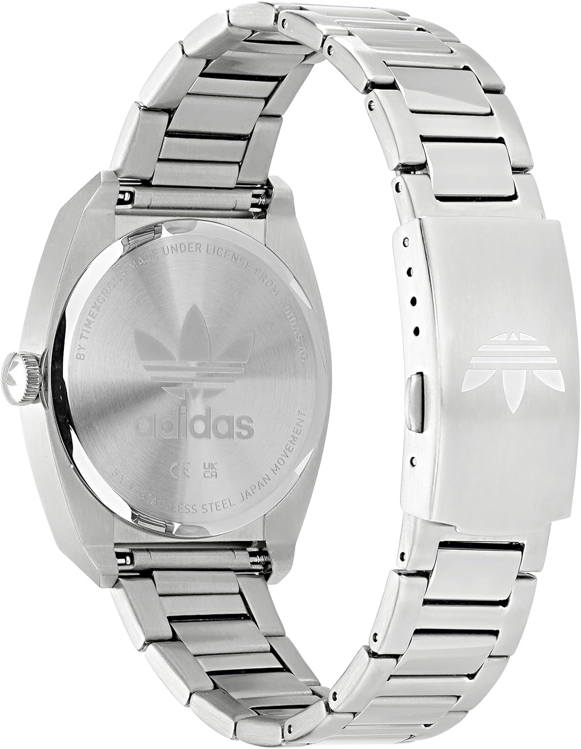 Adidas Orologio da polso in acciaio inossidabile (modello: AOSY220252I), argento, Argento, Bracciale Adidas Orologio da polso in acciaio inossidabile (modello: AOSY220252I), argento, Argento, Bracciale