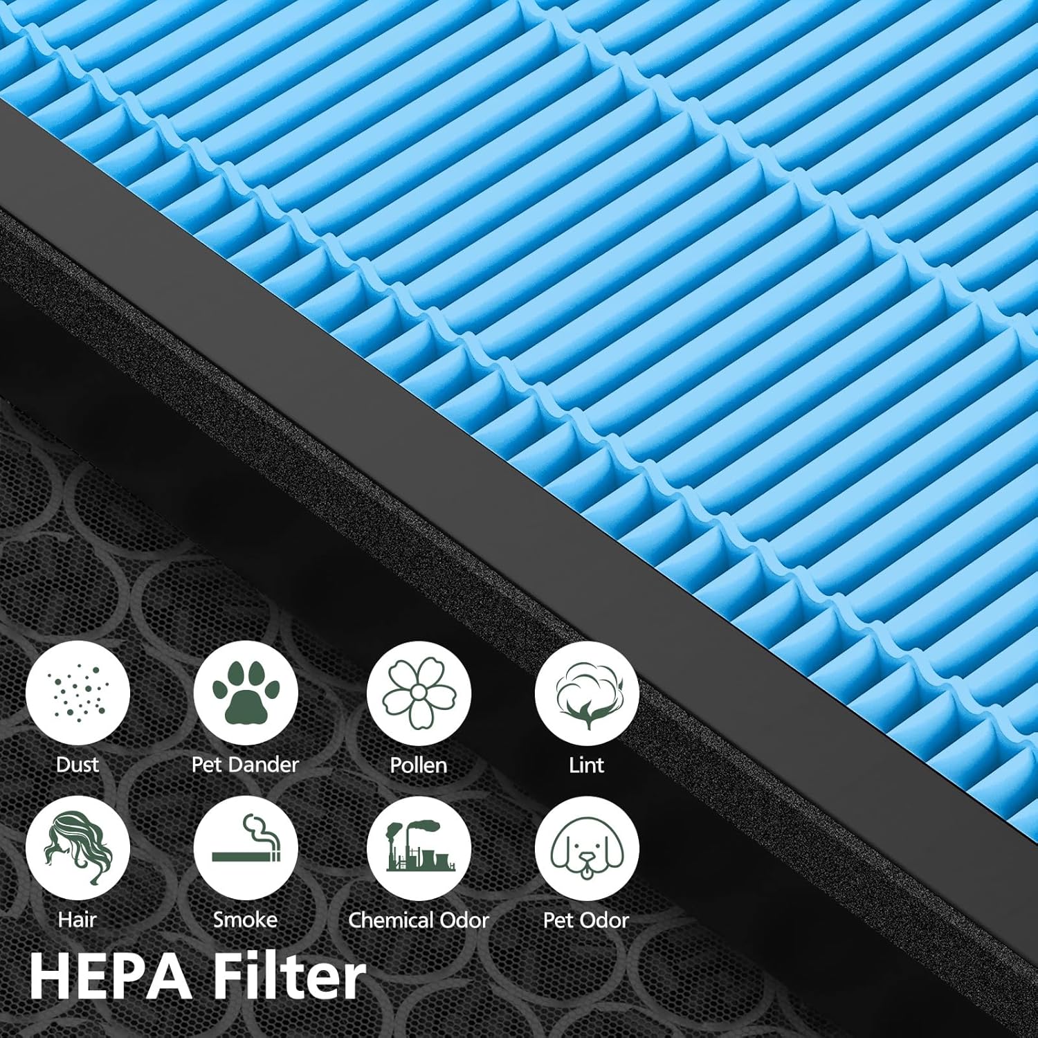 Vital 100S Smoke Remover Replacement Filter for LEVOIT Vital 100S and Vital 100S-P Air Purifier, HEPA and High-Efficiency Activated Carbon Filter, Vital 100S-RF-SR - Image 5