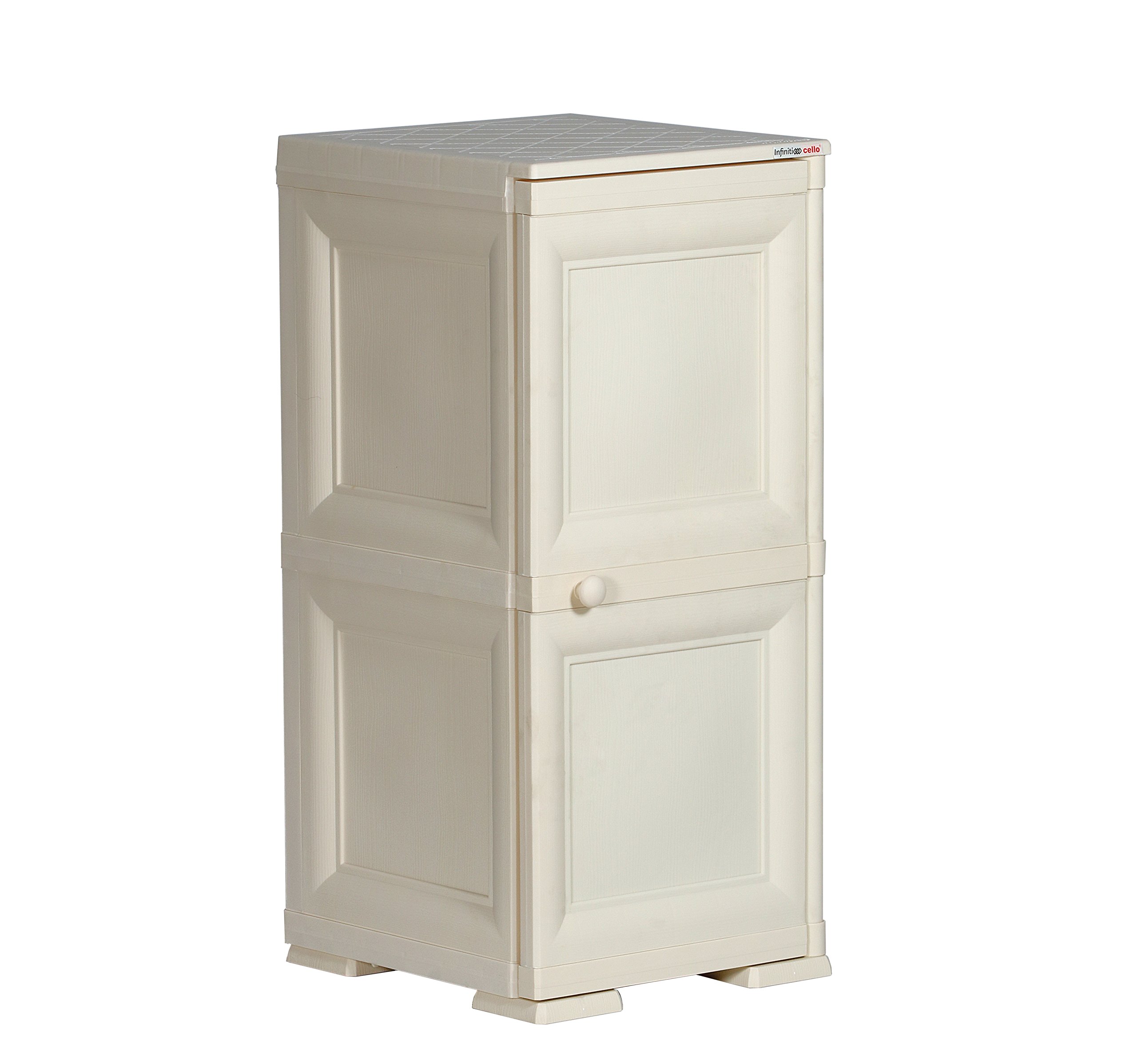 Cello Infiniti Mini 2 Storage Cabinet Plain (Cream )-image-25