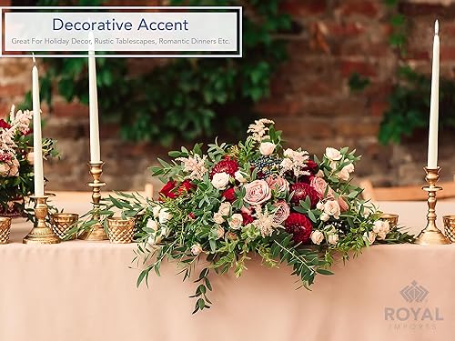 Miniatura 10 de Royal Imports Velas cónicas sin perfume, elegantes de calidad premium, sin goteo y sin humo, velas de cena sumergidas a mano para bodas, vacaciones,