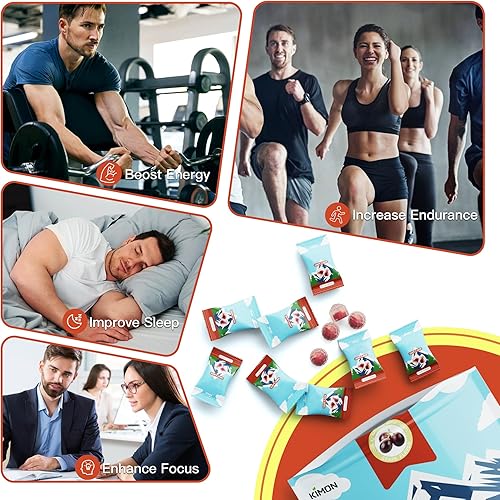 Miniatura 3 de KIMON Shilajit Gummies for Men & Women - Enriched with Fulvic Acid, 85+ Trace Minerals & Ashwagandha - Energy & Immune Support - Individually