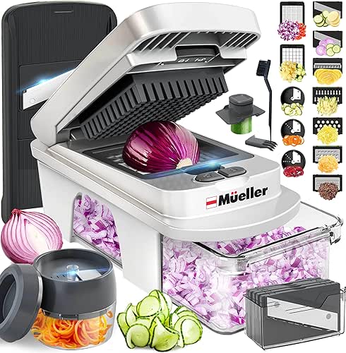 Mueller Pro-Series All-in-One, 12 Blade Mandoline Slicer for Kitchen, Food