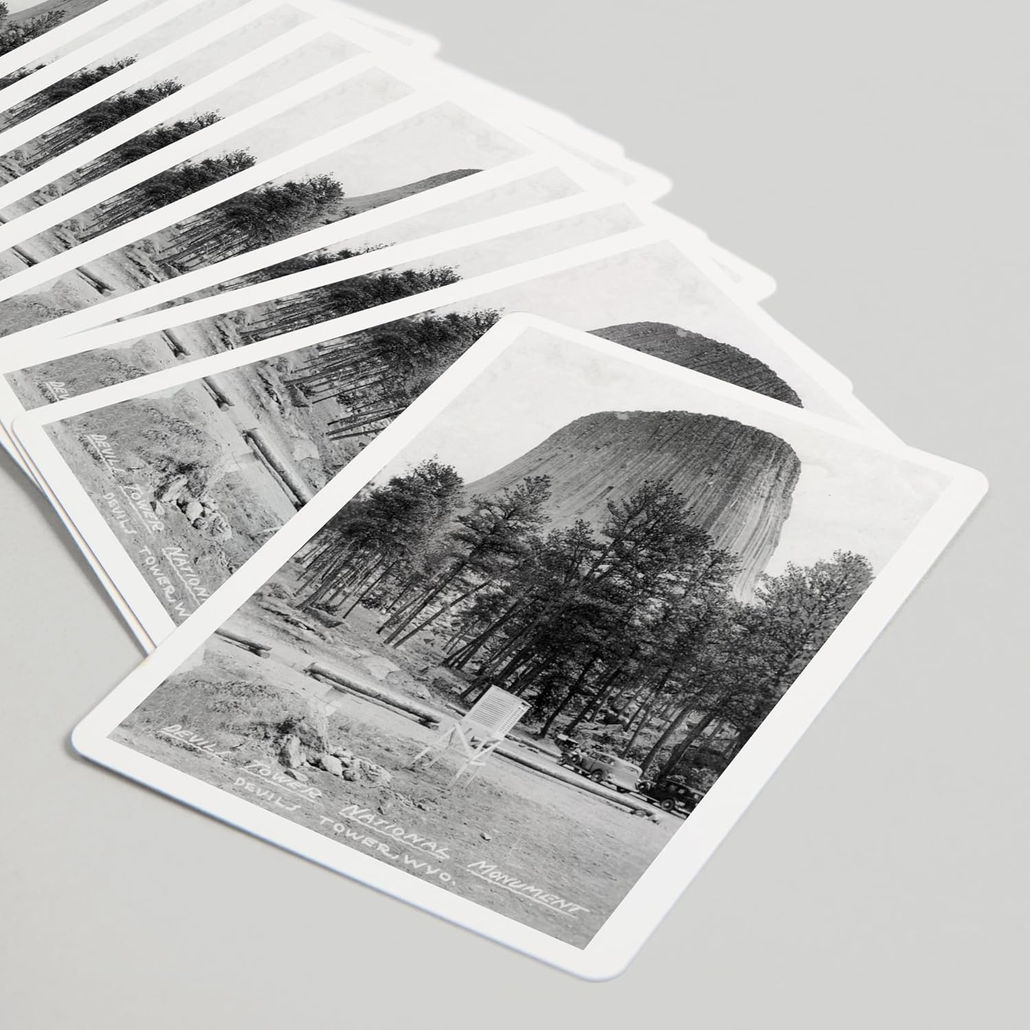 Lantern Press Wyoming, View of Devil's Tower National Monument Photograph, 52 Playing Cards for Adults, Poker Size Card Deck