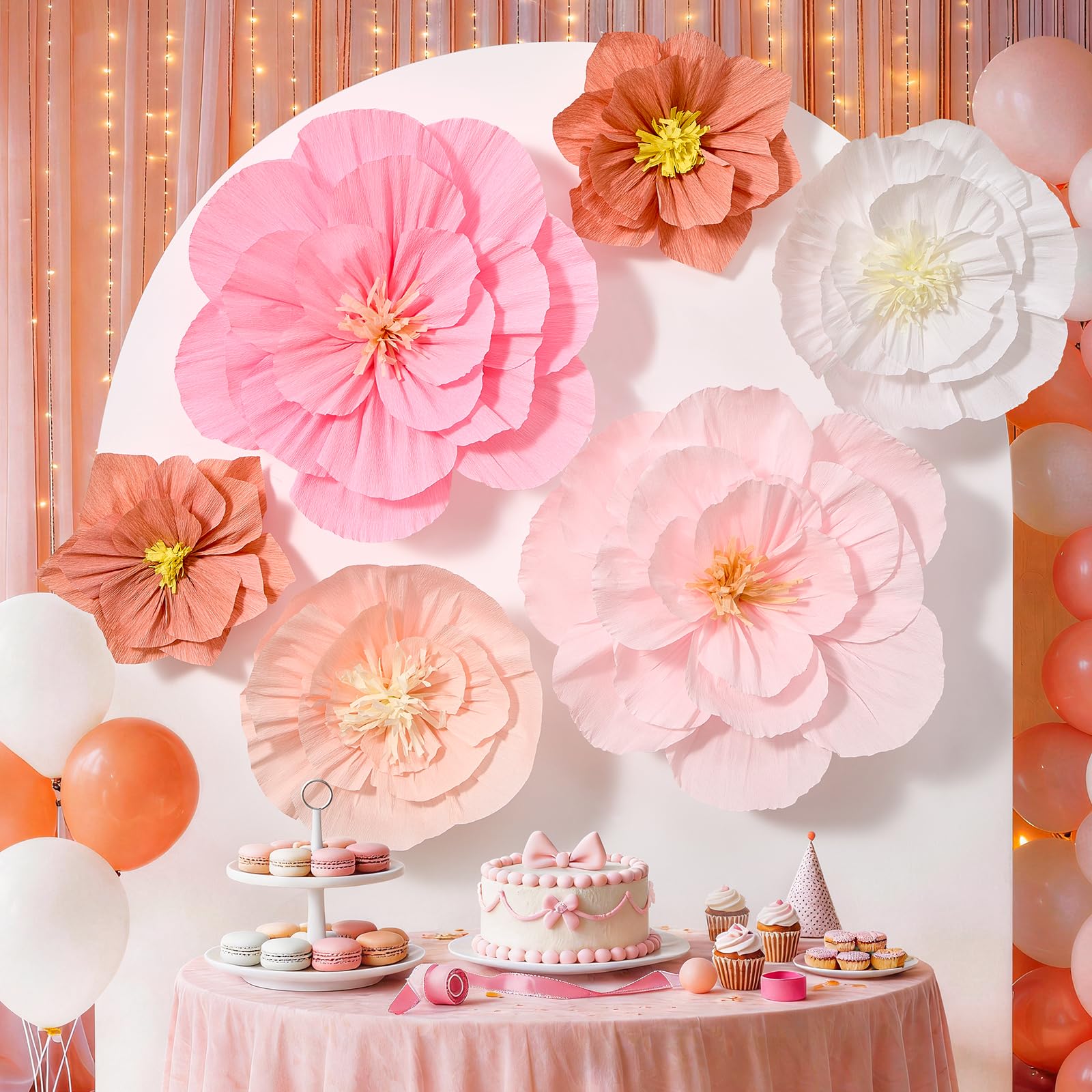 �️ Ireer 6 Pcs Boho Paper Flowers for Bulletin Board Decor — deal on Shopping With Noya