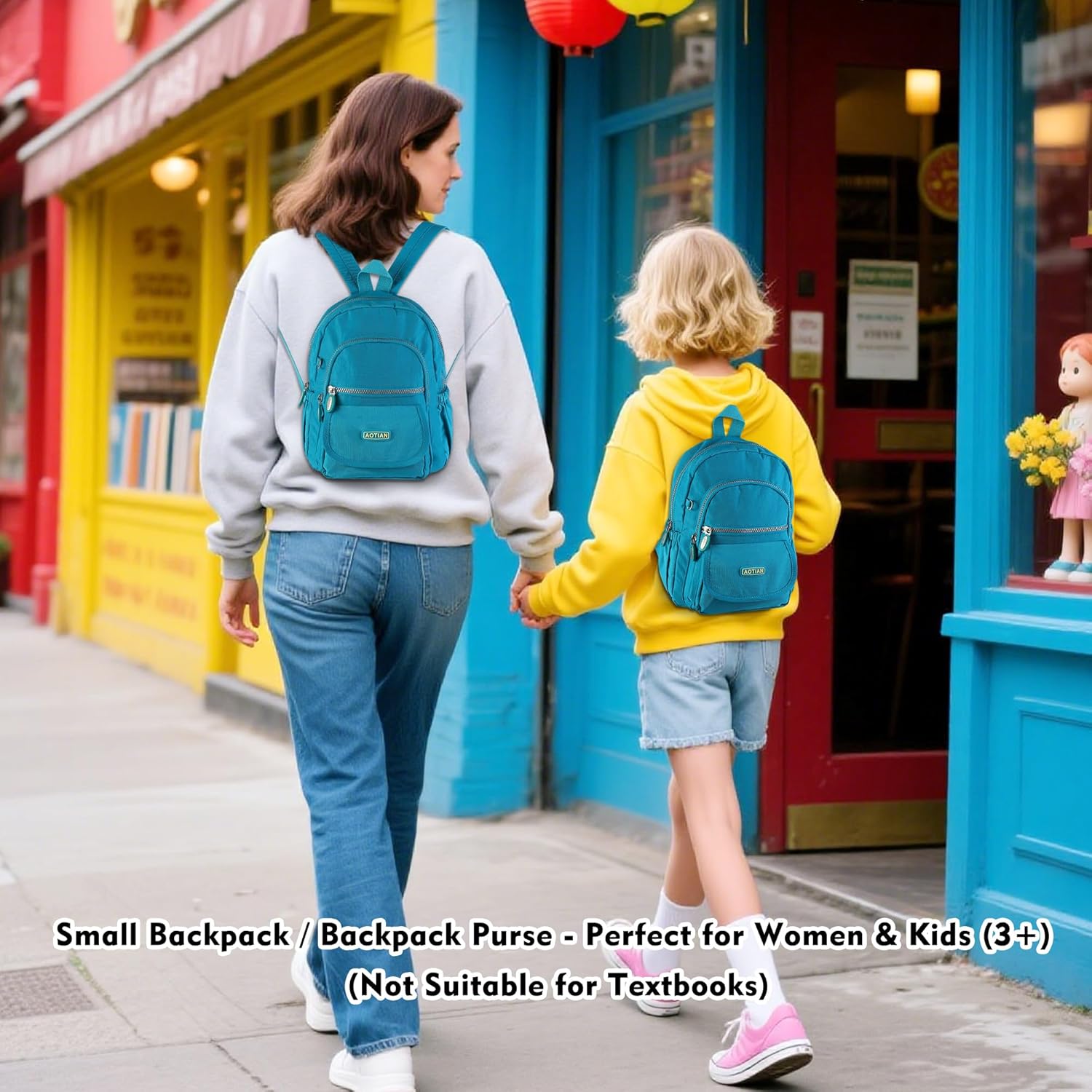 AOTIAN Mini Nylon Women Backpacks Casual Lightweight Small Daypack for Girls - Image 2