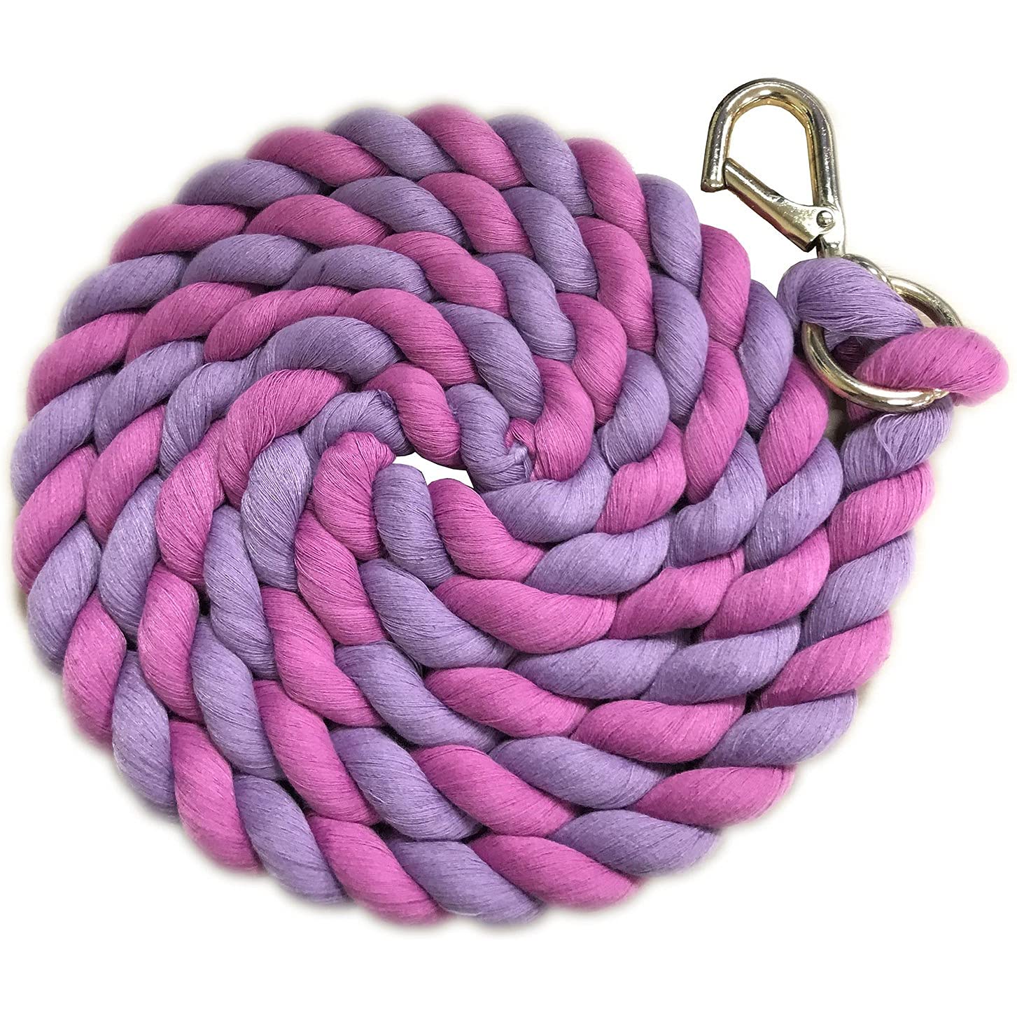 Shires Two Tone Headcollar Rope: Lilac/Pink