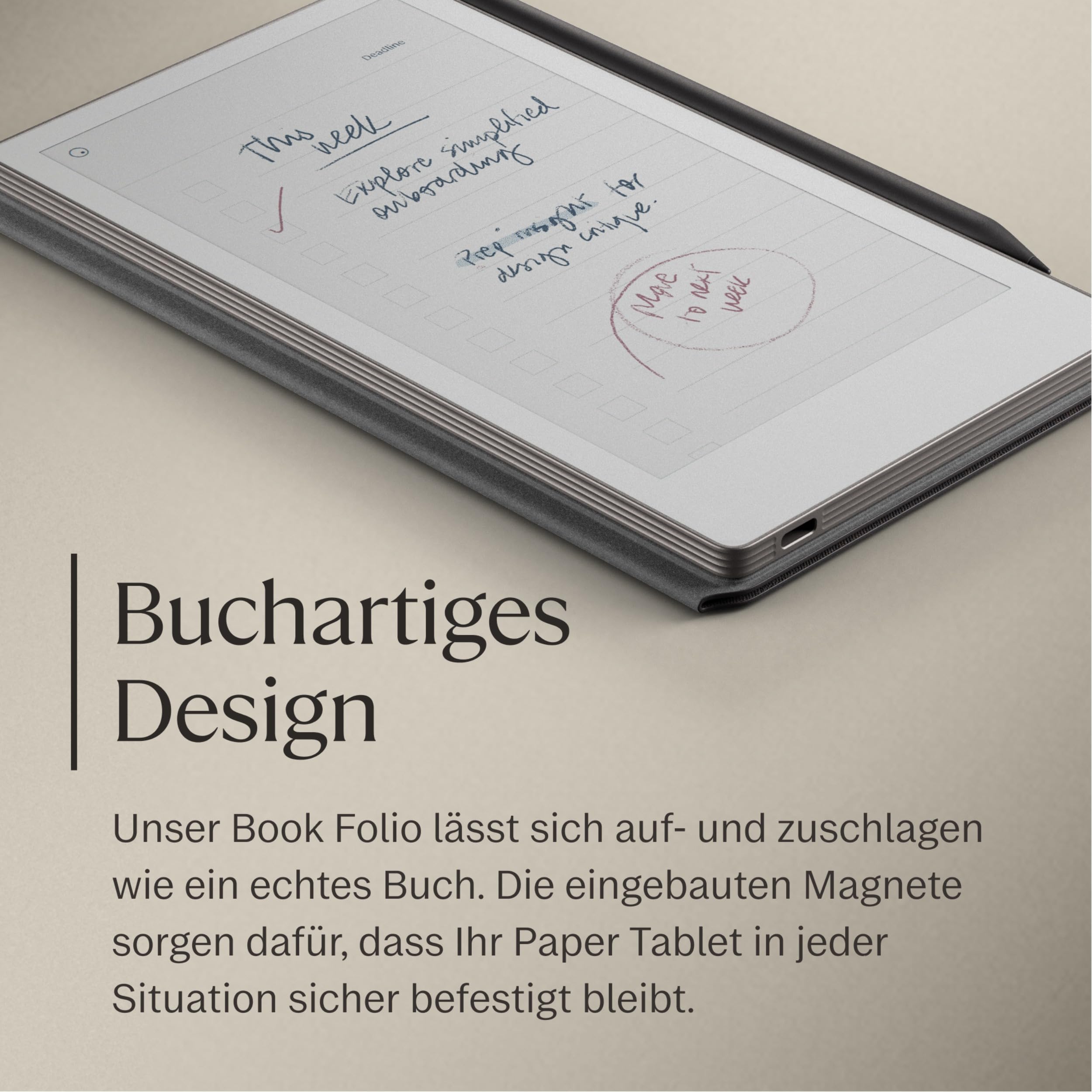 Remarkable Paper Pro Move - Basalt Book Folio – Bild 6