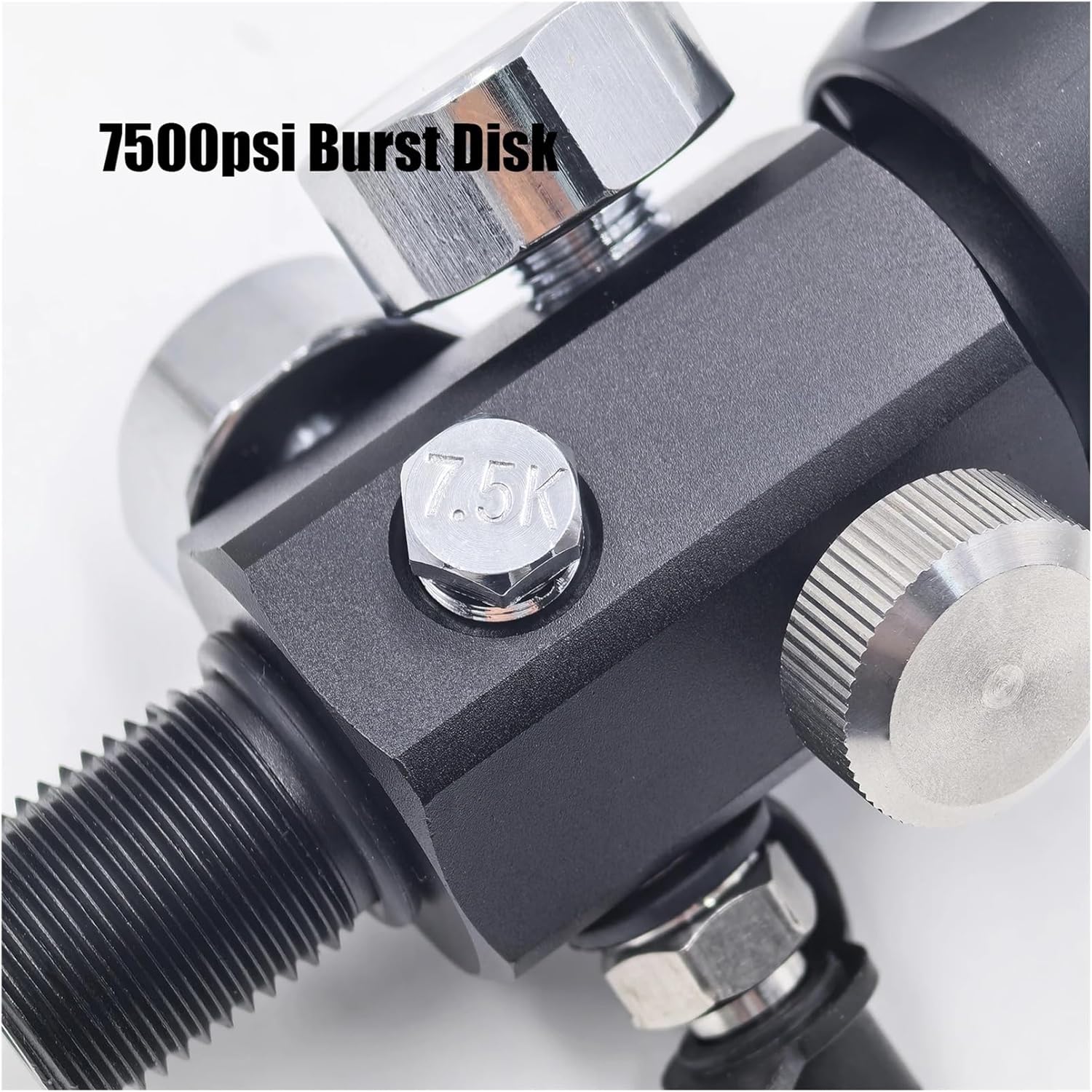 DIN Valve Fill Station Adapter 4500psi/300bar With 20inches Hose Dual Gauge For Charging Scuba Tank Diving(5-8)