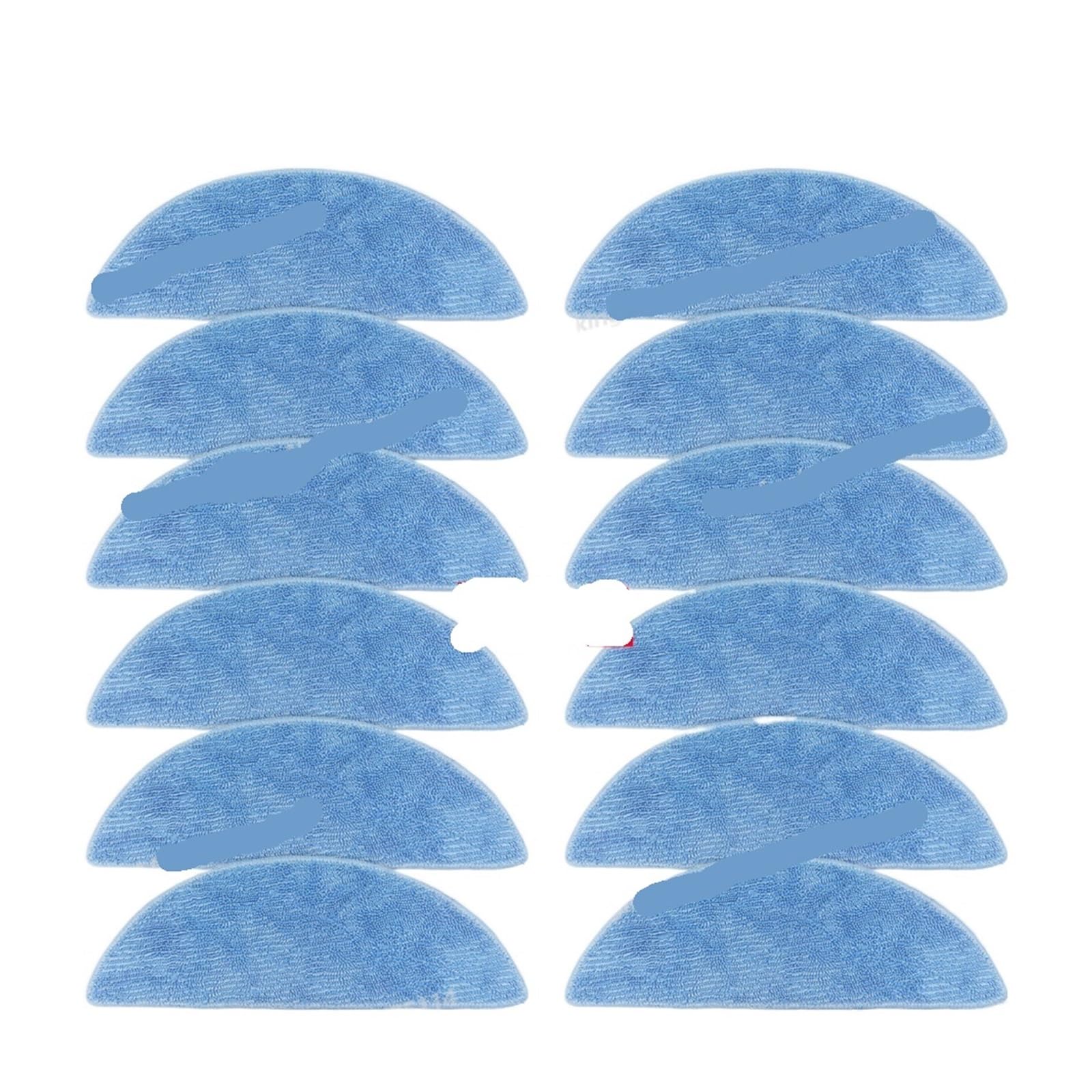 SLAQEYDJS Mop Cloth Replacement Parts, Compatible For Conga, M70 Robot Vacuum Cleaner(12 Mops)