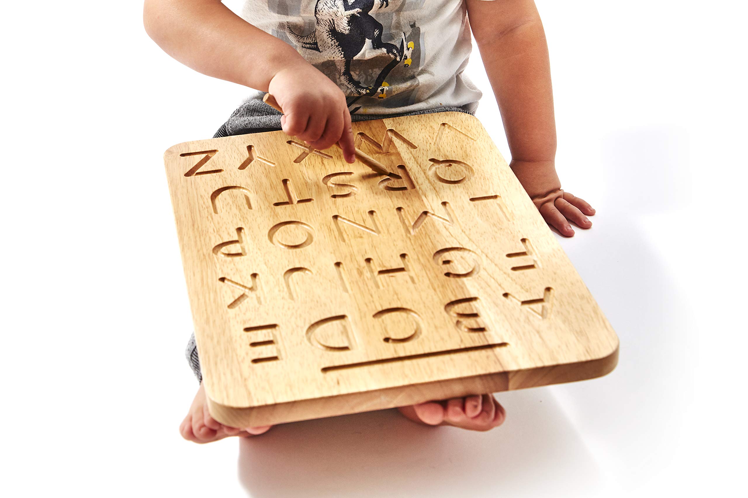 Montessori & Me Wood Alphabet Tracing Board from Montessori Letters