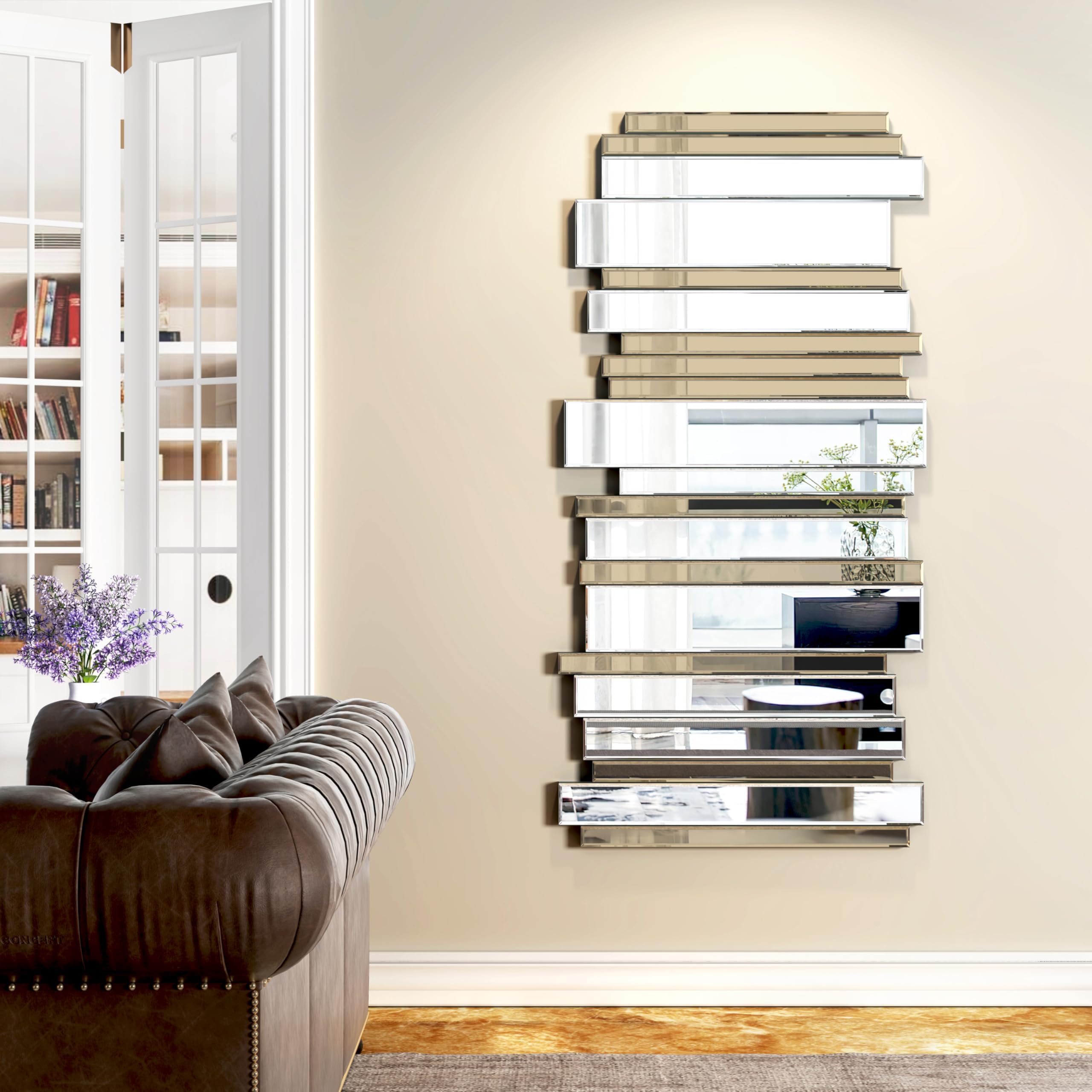 JACUKO Decorative Mirrors for Wall Decor Large Mirrors for Wall Decor Living ...