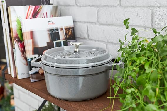 Staub La Cocotte Casting Cookware, Iron, Grey