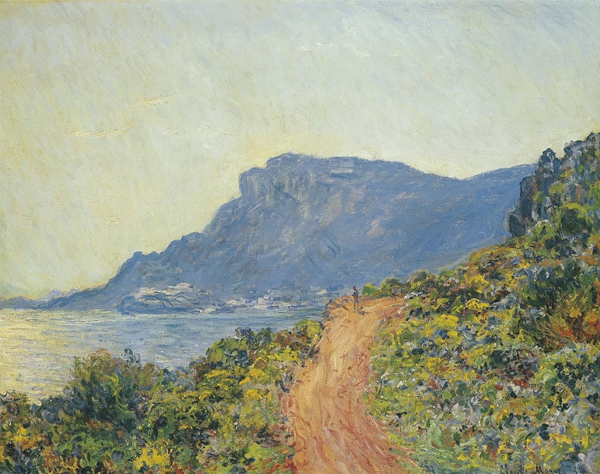 Cuadro de lienzo El Corniche Claude Monet para dar vida a paredes vacías del hogar 5