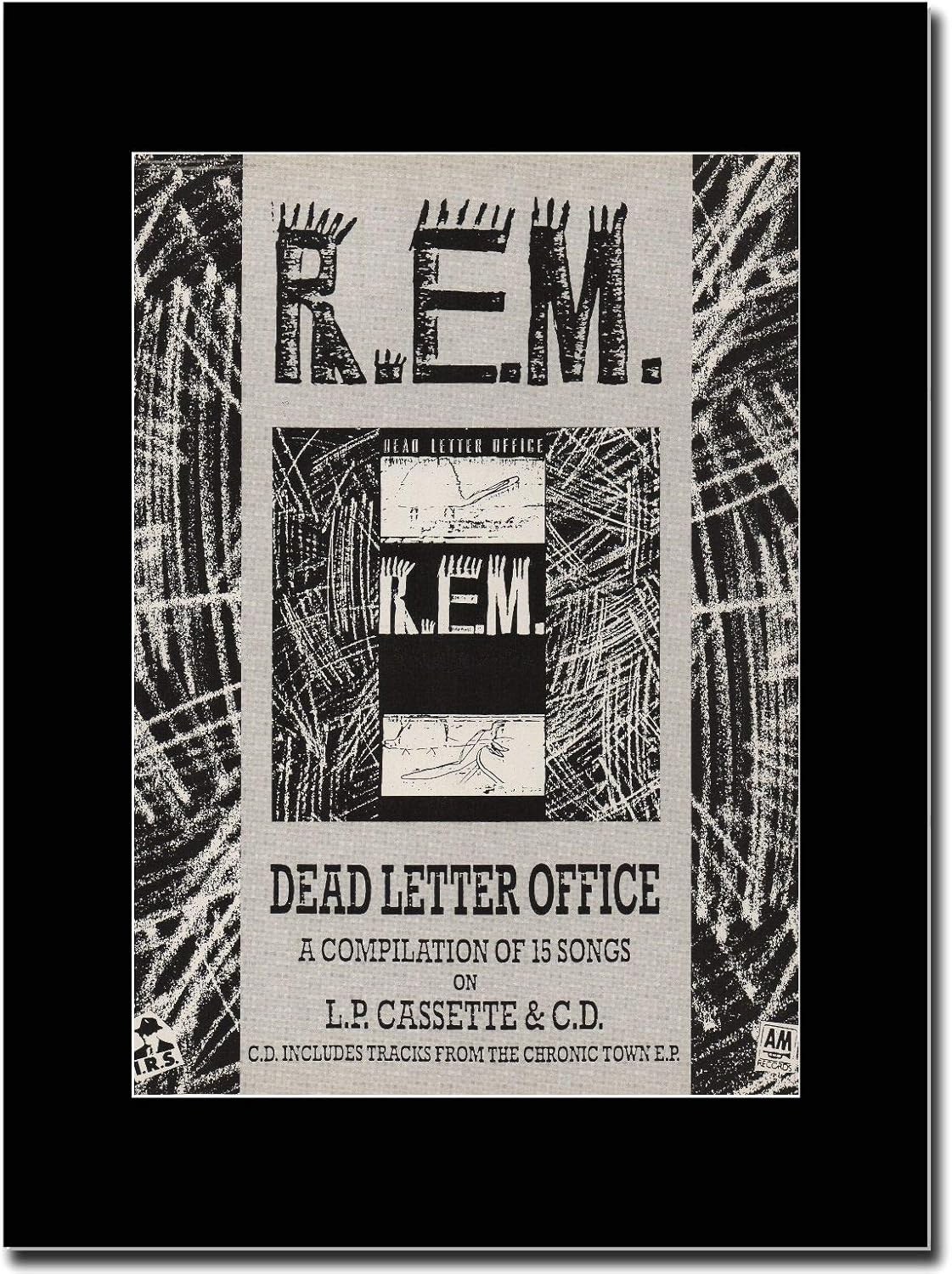 Amazon.co.jp REM Dead Letter Office つや消しマウントマガジンプロモーションアートワーク