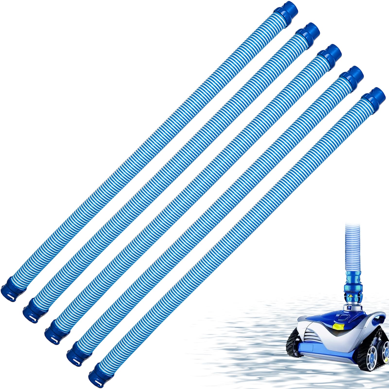 5 Pack 39" Pool Cleaner Hose for MX6 MX8 X7 T3 T5, R0527700 Twist Lock Replacement Pool Vacuum Hoses, Swimming Pool Cleaning Kit