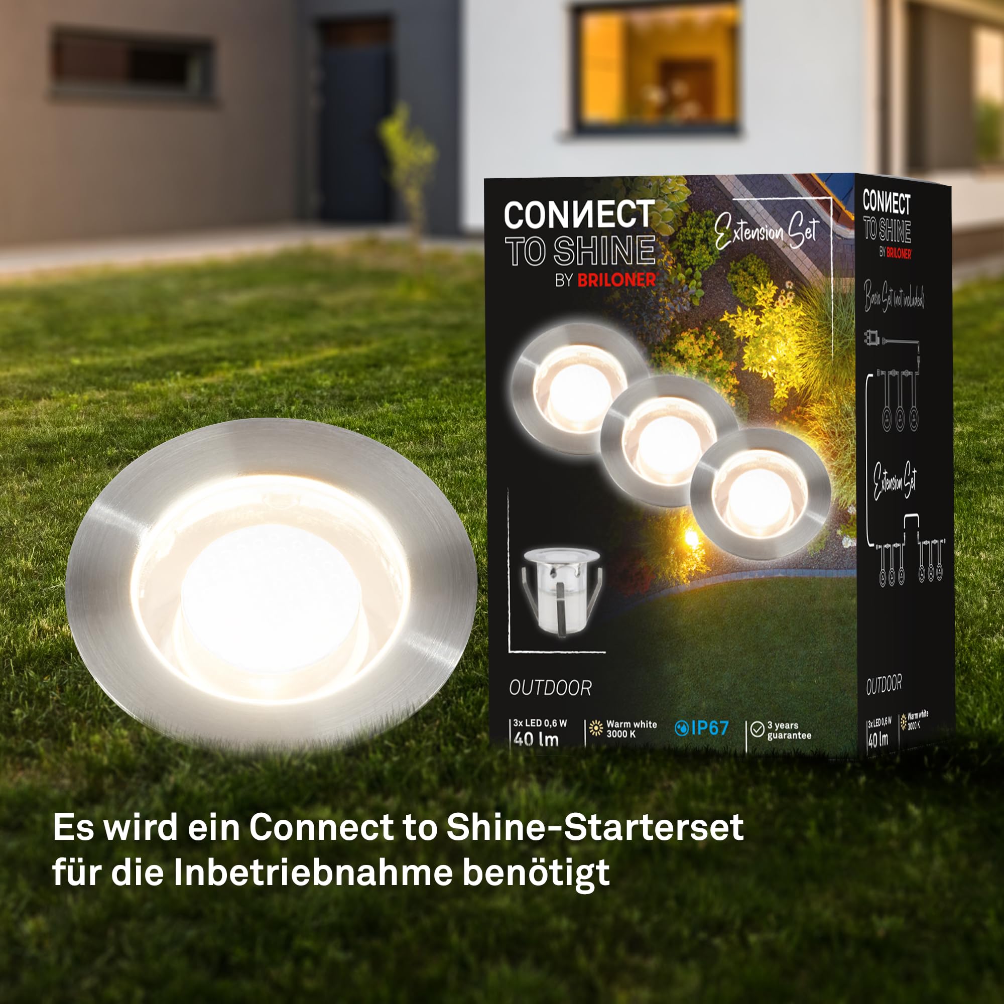 Transformateur Jardin 12V 24W IP67 - Alimentation Pour Éclairage Extérieur Jusqu'à 15m, Connect To Shine