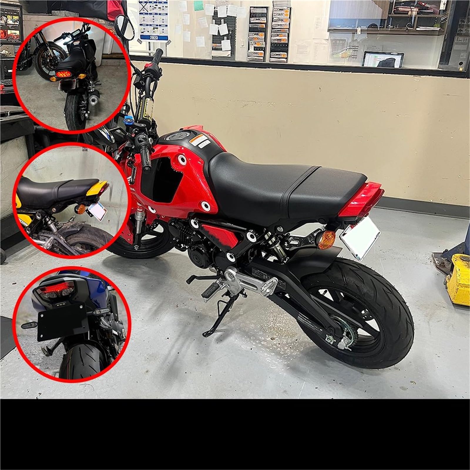 Portatarga Moto Per MSX125 GROM125 2022-2024 - Accessorio Eliminatore Di Parafango