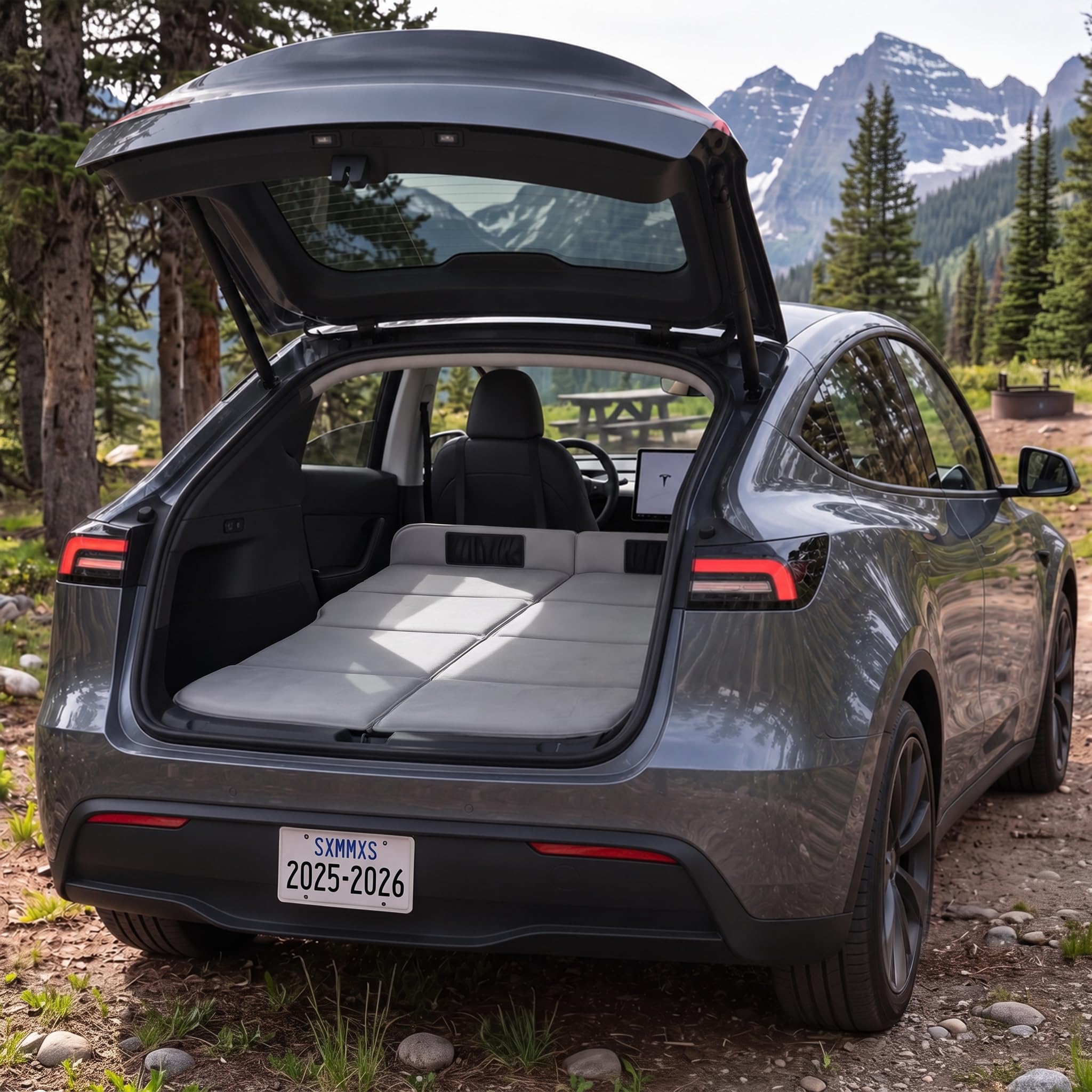 Car Mattress for Tesla Model Y 2025-2026, Foldable Foam Trunk Bed For Model Y 2025-2026