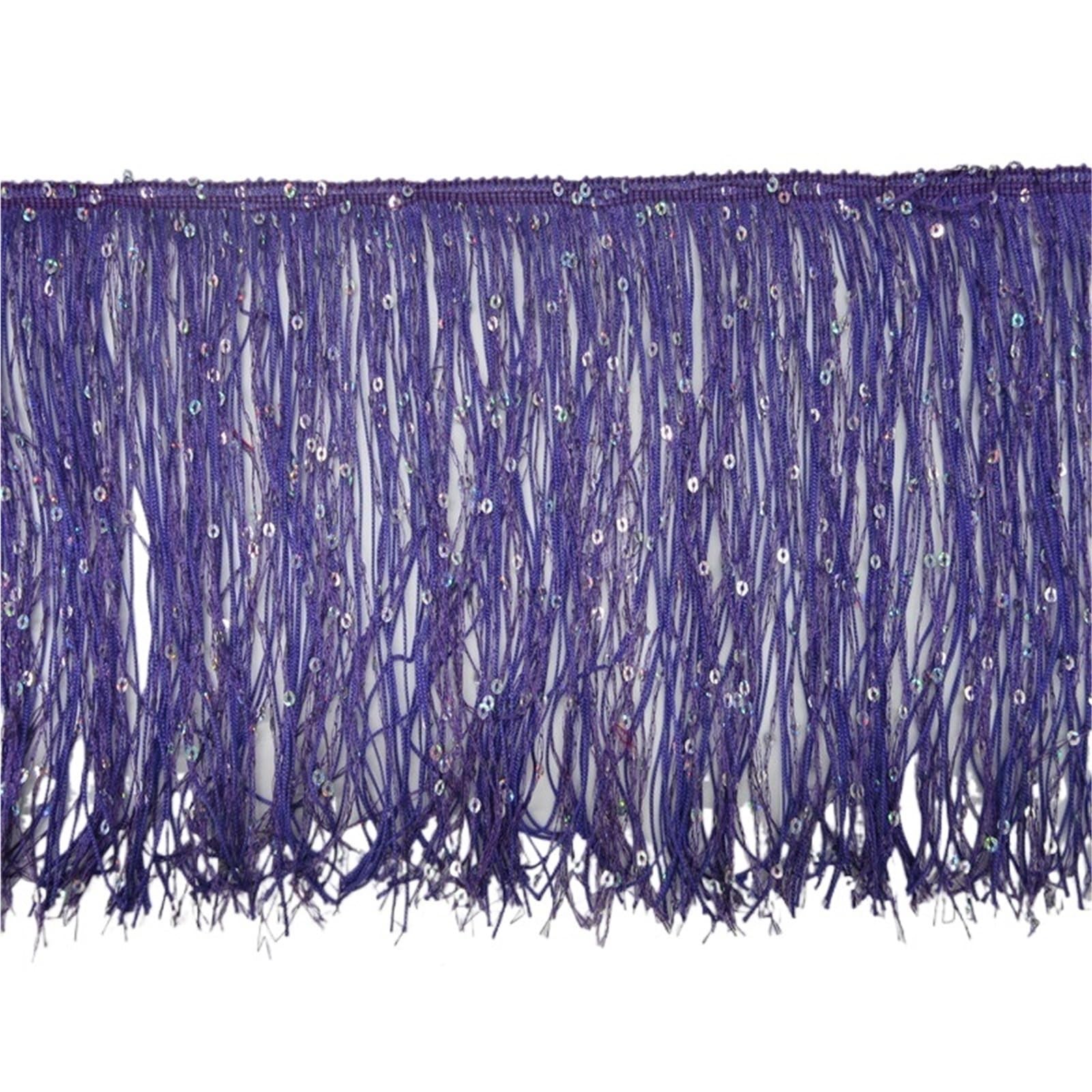 Tassel Fringe Trim 1 Yards/lot Fringe Lace Tassel Ribbon Sew Latin Dress Stage Garment Curtain DIY Sewing Accessories Sequins Trim(Color 9)
