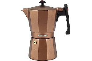 MAGEFESA ® Colombia Brown Stovetop Espresso Coffee Maker: Indulge in Authentic Spanish Coffee Delights
