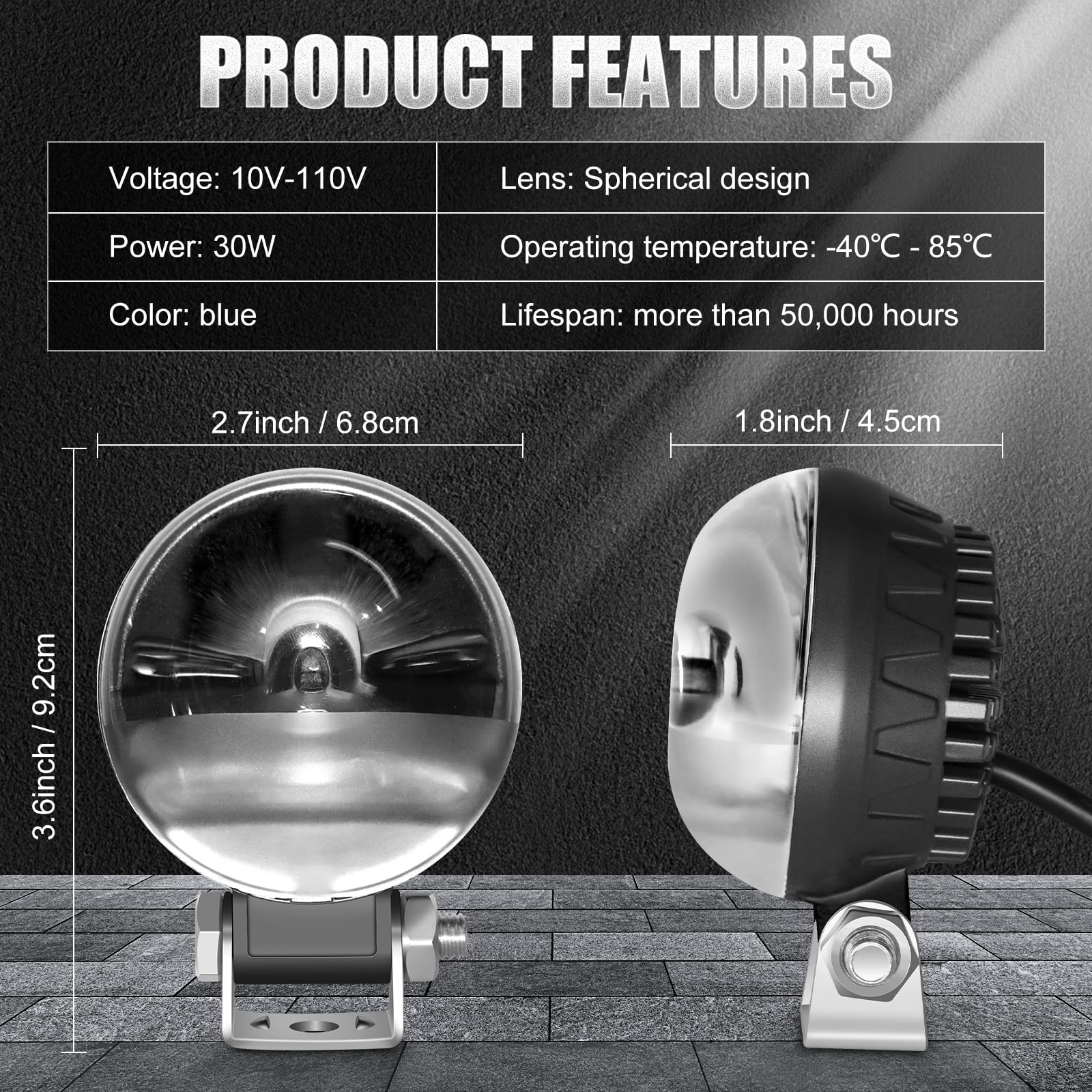 Snapklik.com : New LED Forklift Safety Light Blue Arc Forklift Warning ...