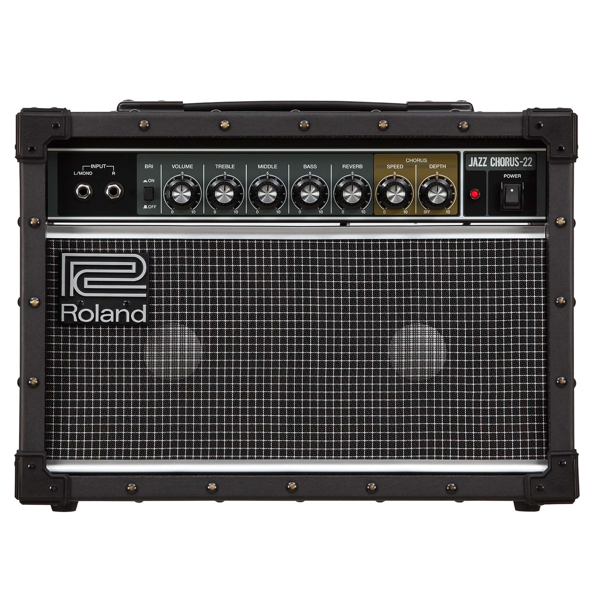 Roland JC-22 Jazz Chorus | Ultrakompakter Gitarrenverstärker | Legendärer JC Clean-Sound | Einzigartiger Chorus-Effekt | Leistungsstarker 30 Watt Stereoverstärker | Zwei 6,5” Lautsprecher