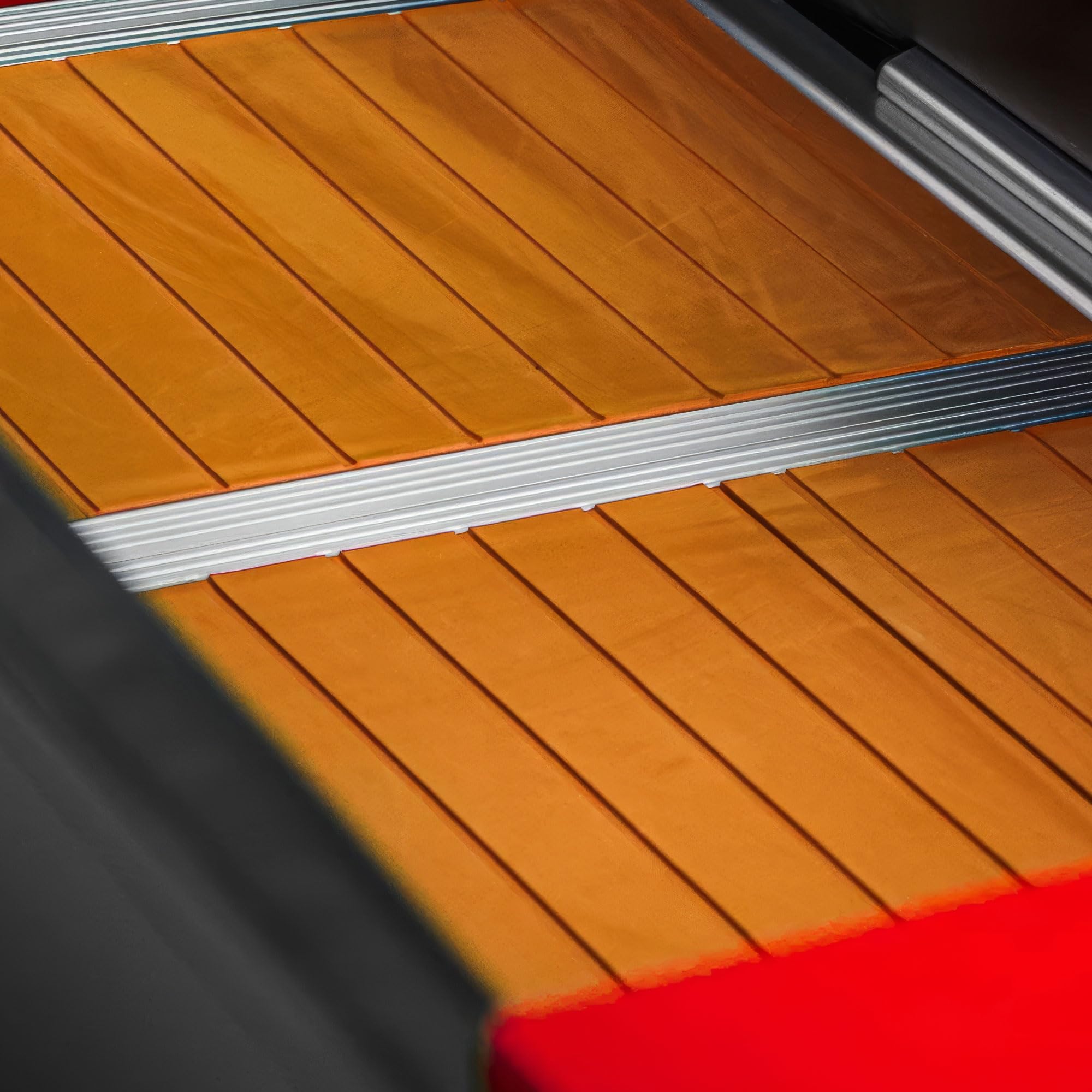 Boudech Turner 420 - Gommone Tender Gonfiabile 4,2m per 5+1 Persone con Remi e Accessori 4 Camere d’aria Fondo in Legno Sintetico Nero