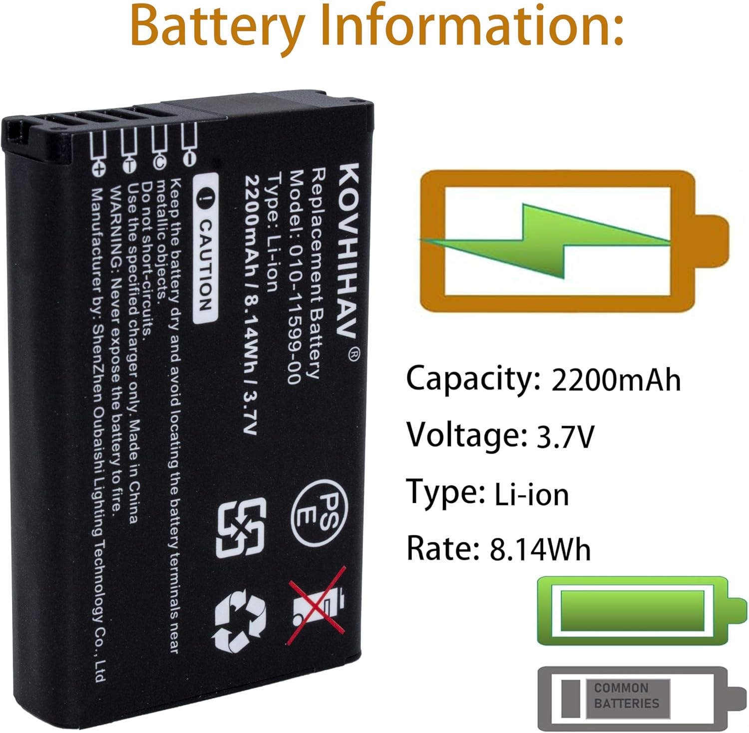 Montana 680 Battery for 680 600T 650 650T 680T 361-00053-00 010-11599-00 010-11654-03 361-00053-04