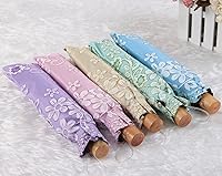 Vista 7 de Honeystore Parasol de viaje plegable Brolly Anti-UV Sombrilla Vintage