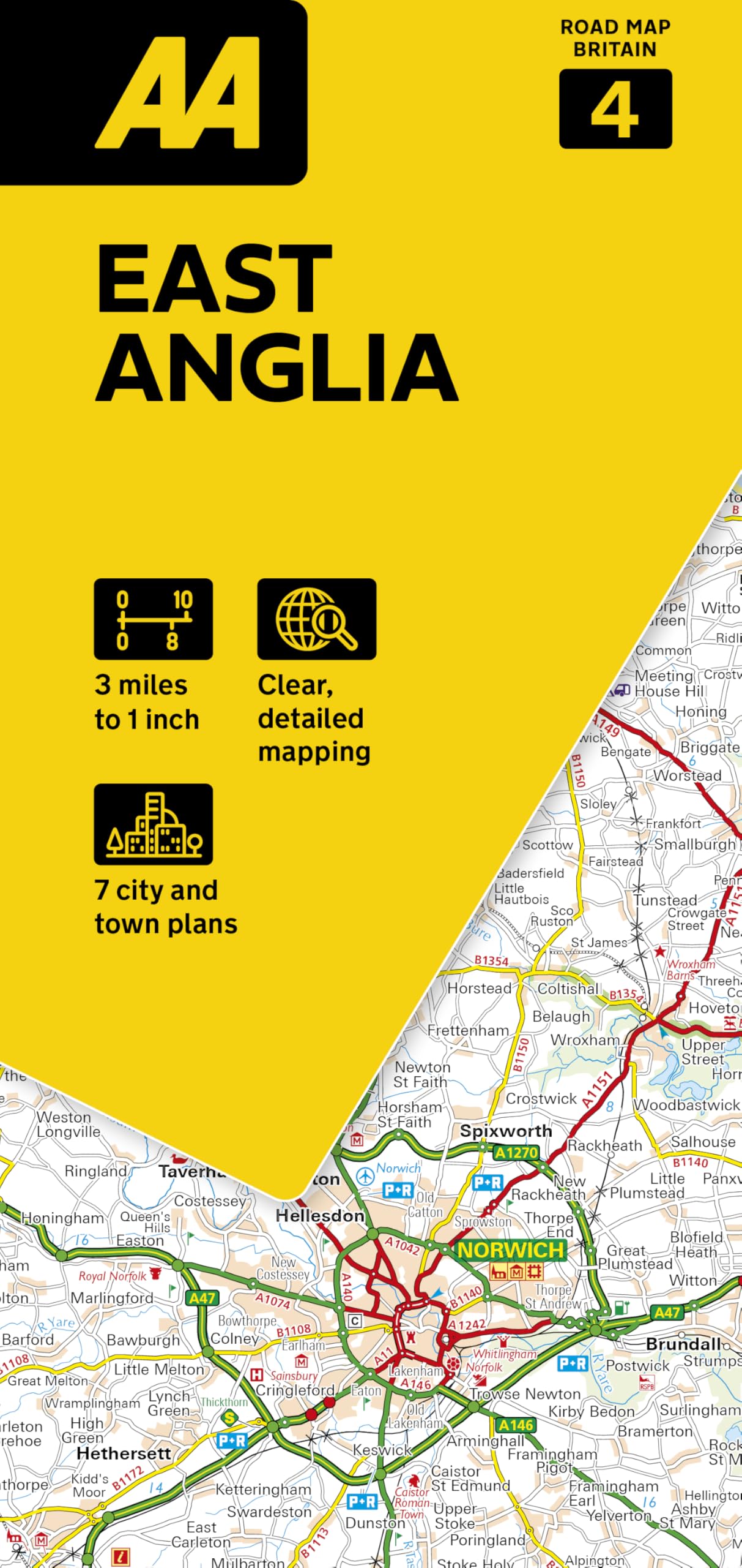 AA Road Map East Anglia