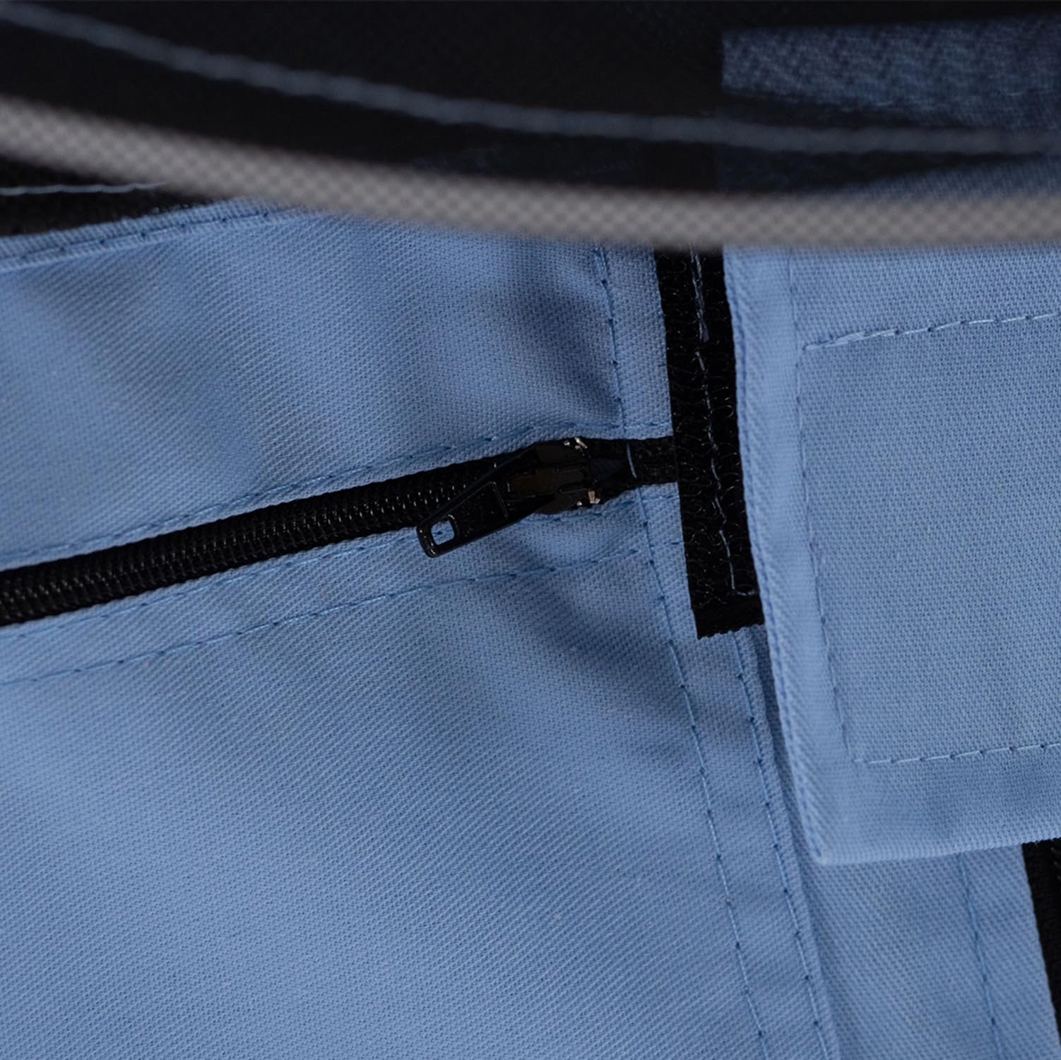LYSON Combinaison d'apiculture avec voile, poignets sur les manches et les jambes Combinaison d'apiculture Vêtements d'apiculture professionnels avec chapeau amovible Bleu Taille L