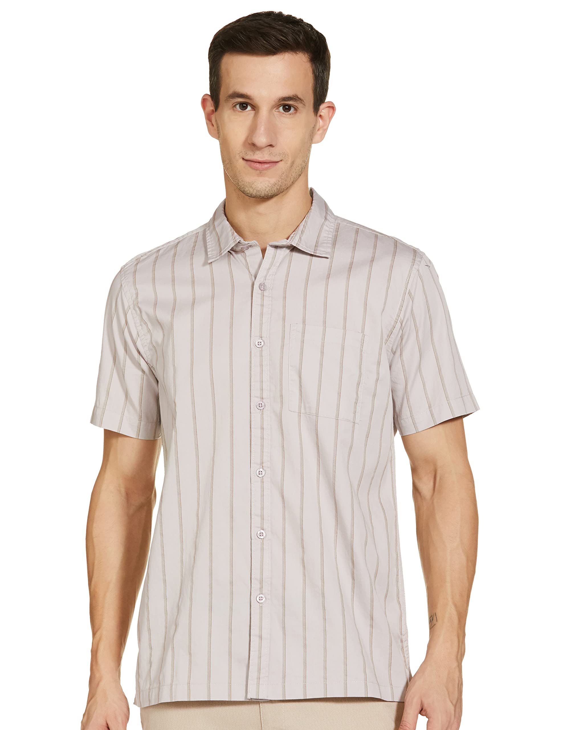 Amazon Brand - SymbolMen's Regular Fit Half Sleeve Casual Shirt